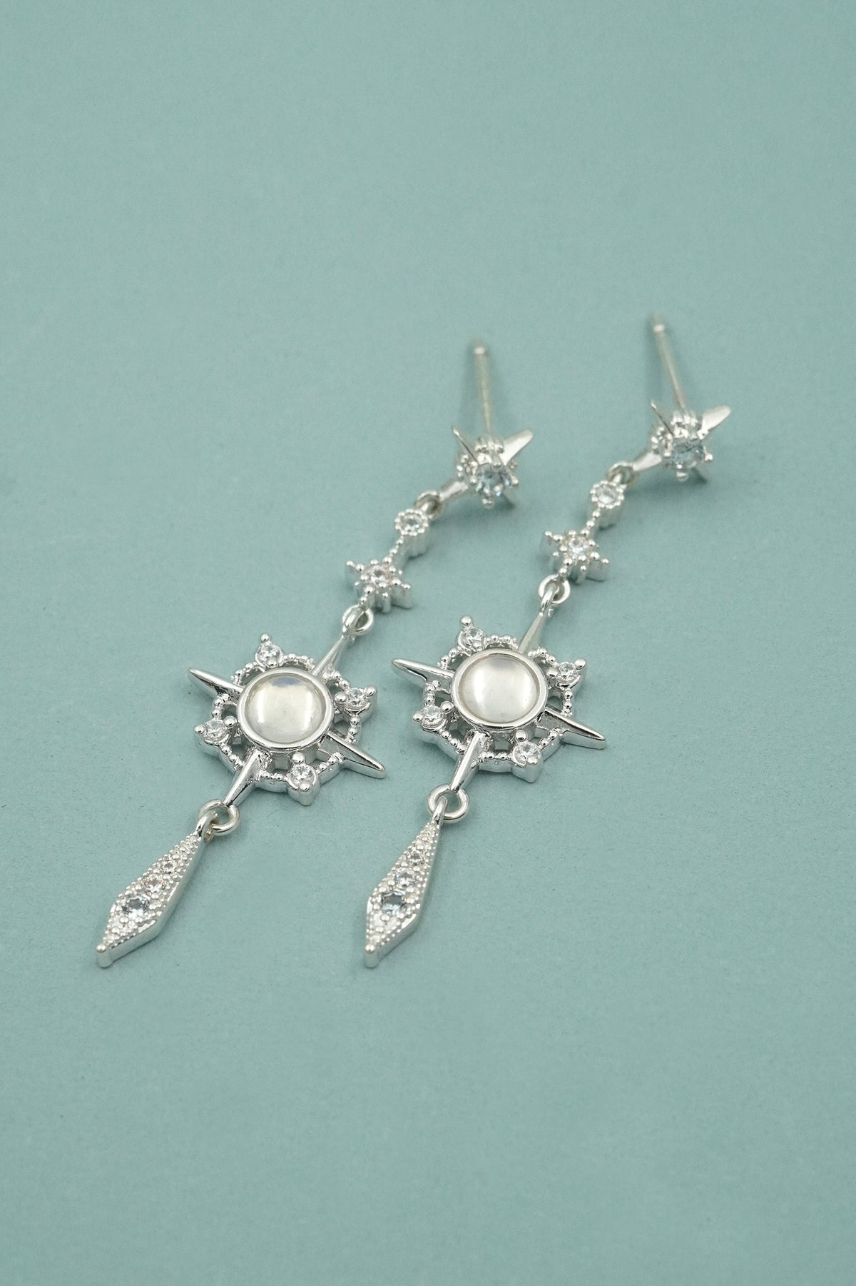 Silver Navigator Earrings