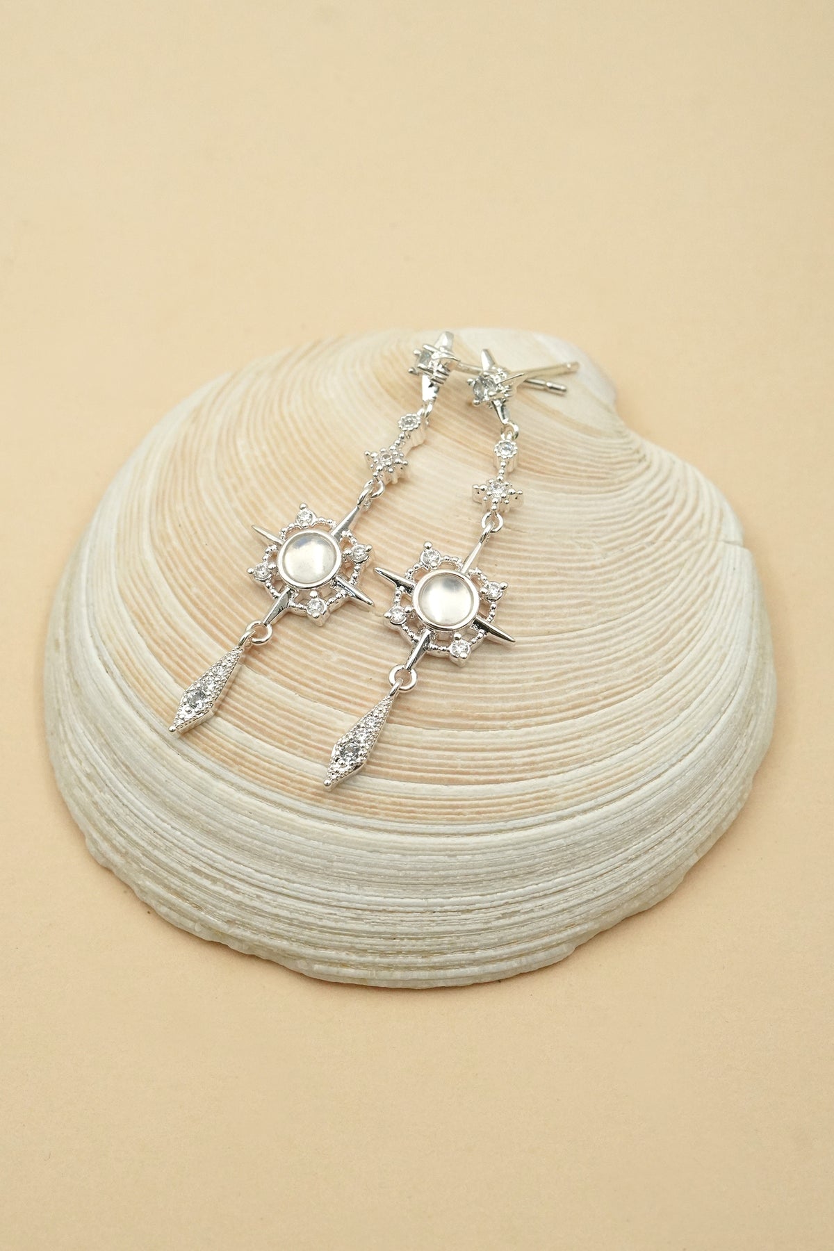 Silver Navigator Earrings