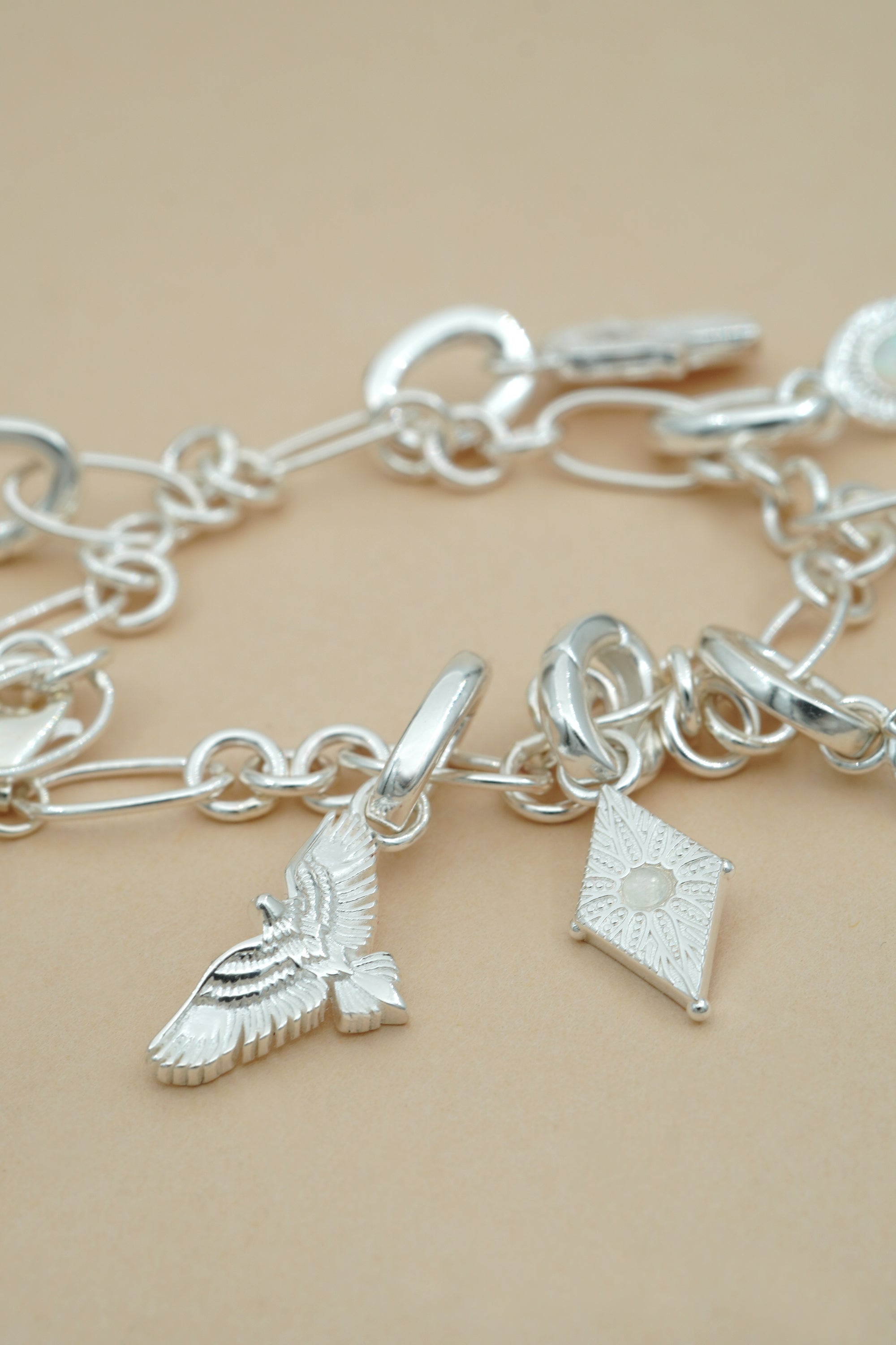 North Star Charm - Silver