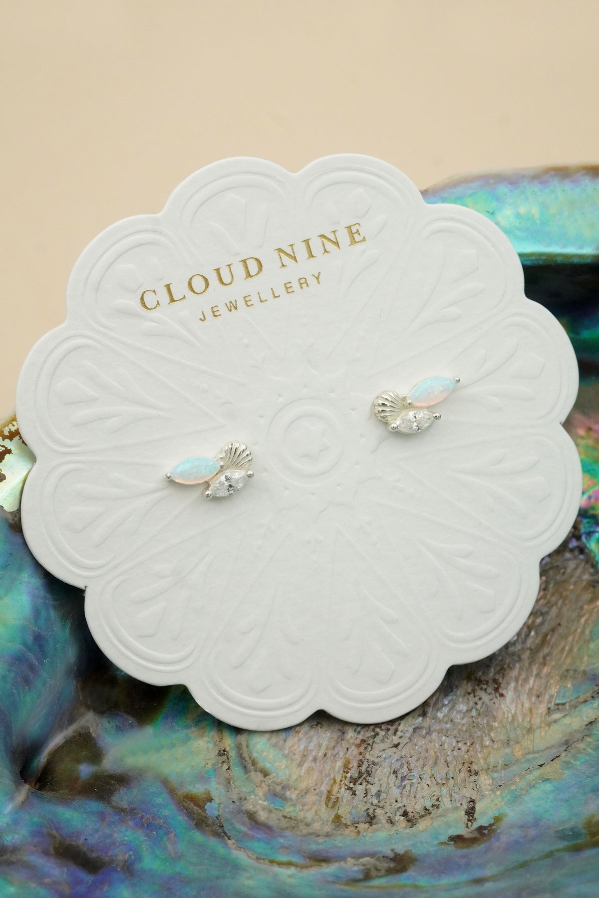 Silver Oceana Studs