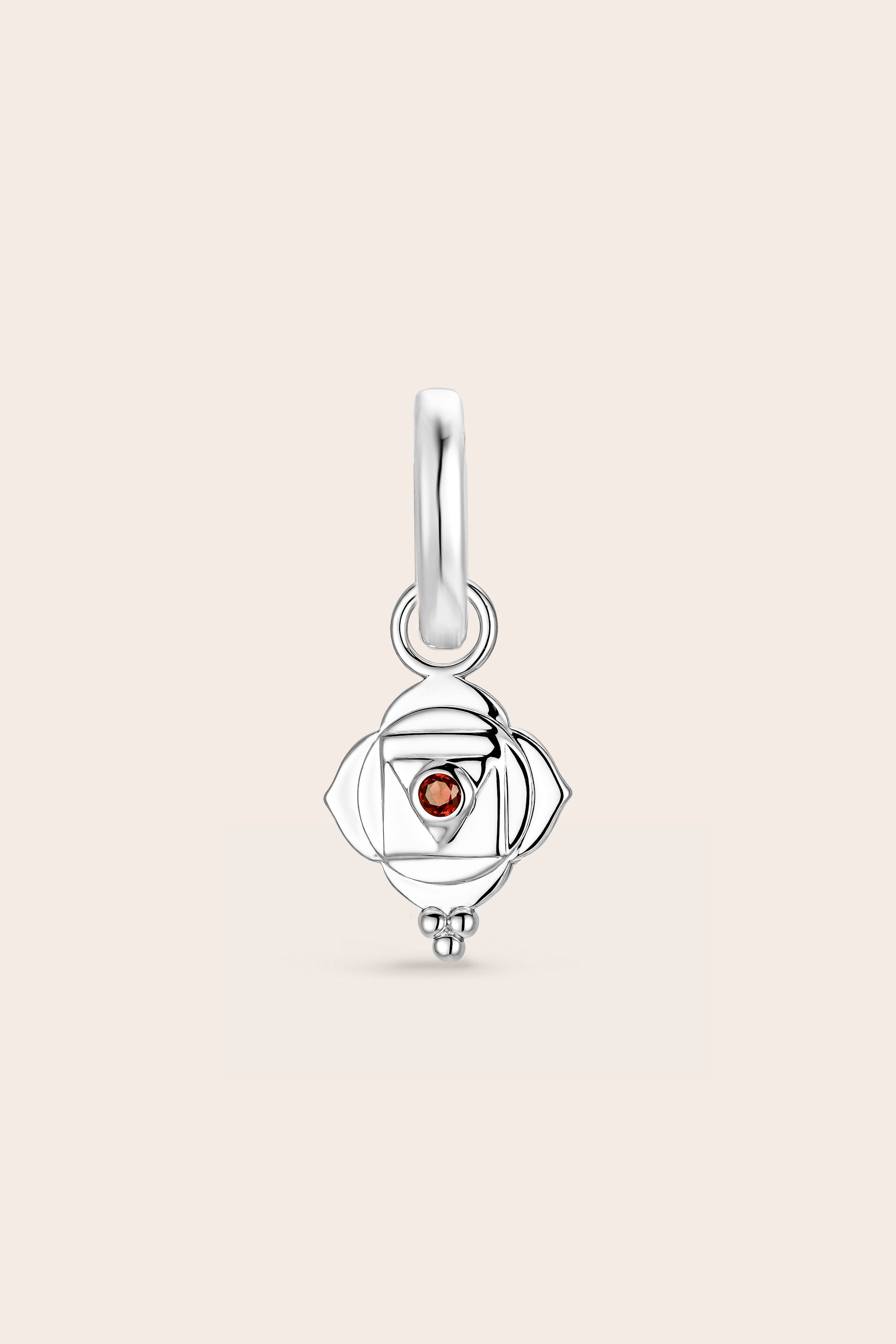 Root Chakra Charm - Silver