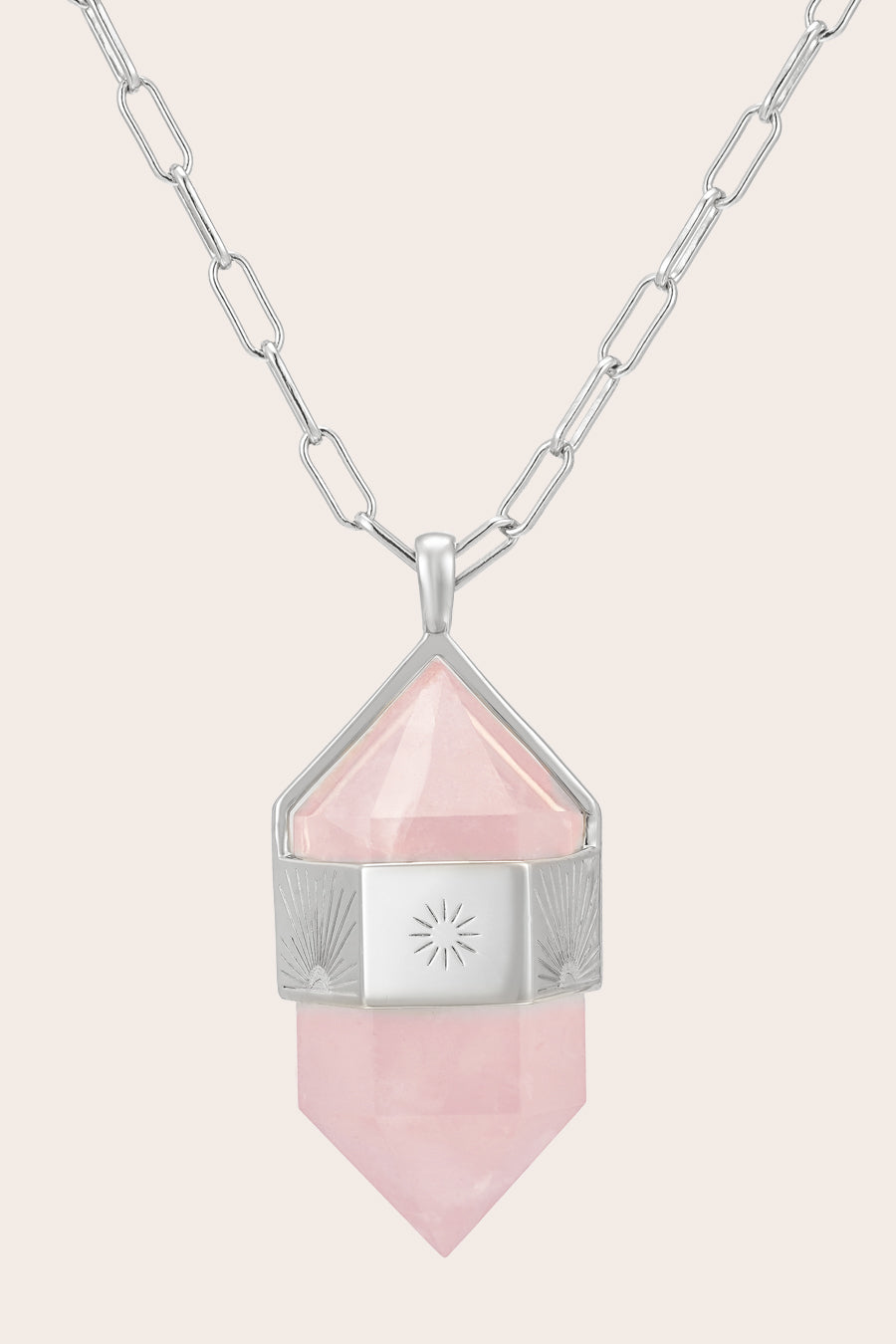 Rose quartz necklace afterpay 2025