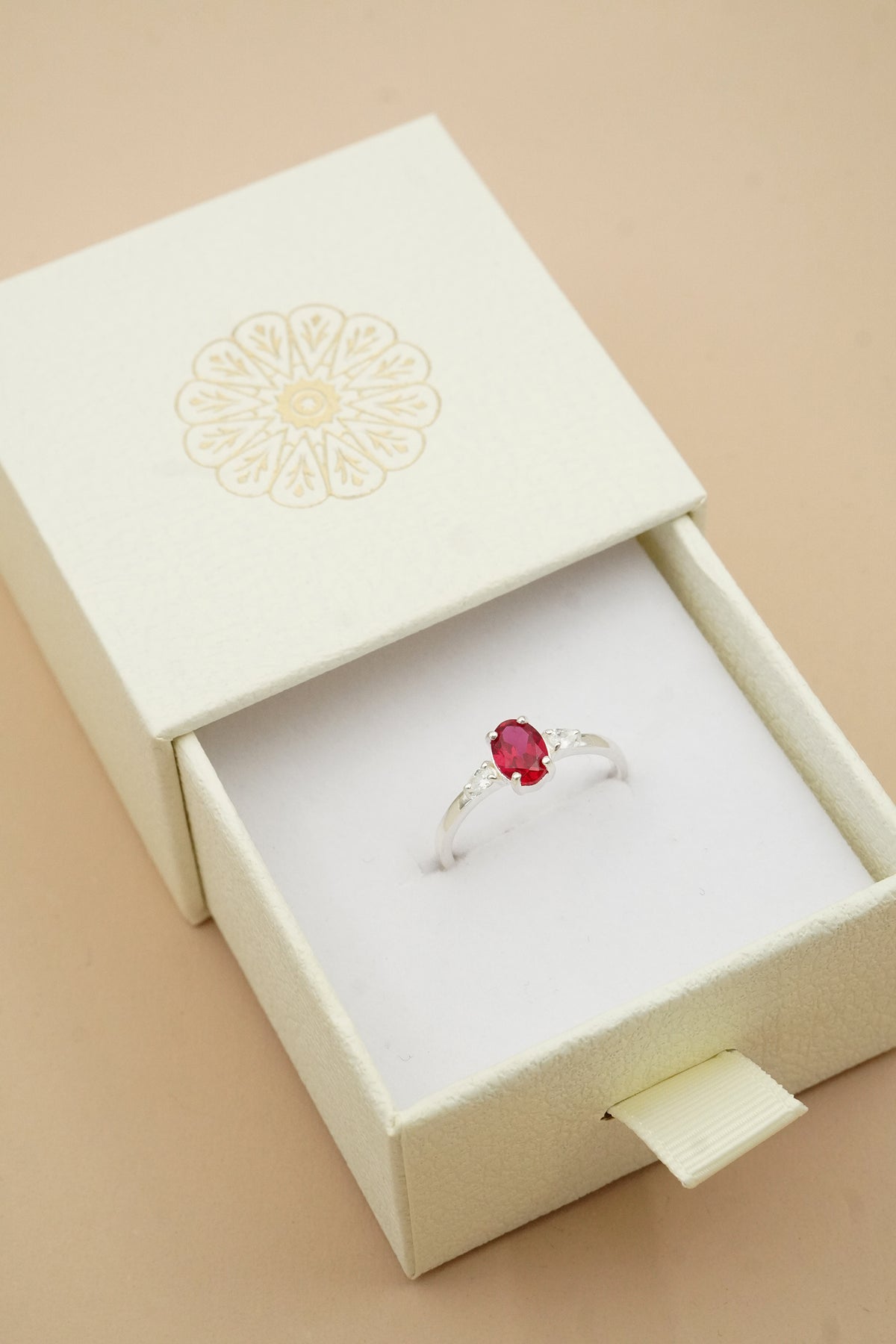 July Birthstone Ring - Silver