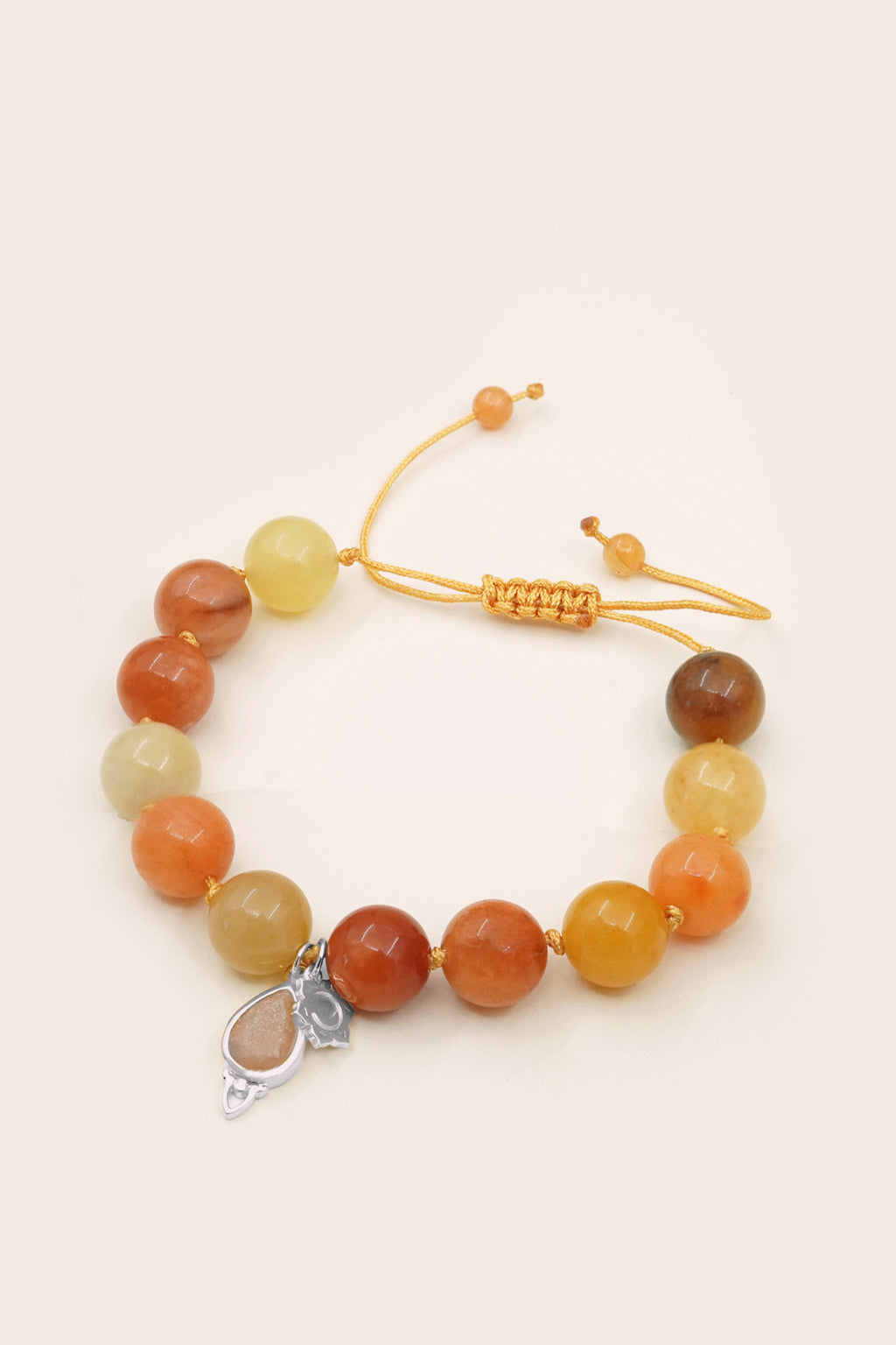 Sacral Chakra Mala Bracelet - Silver