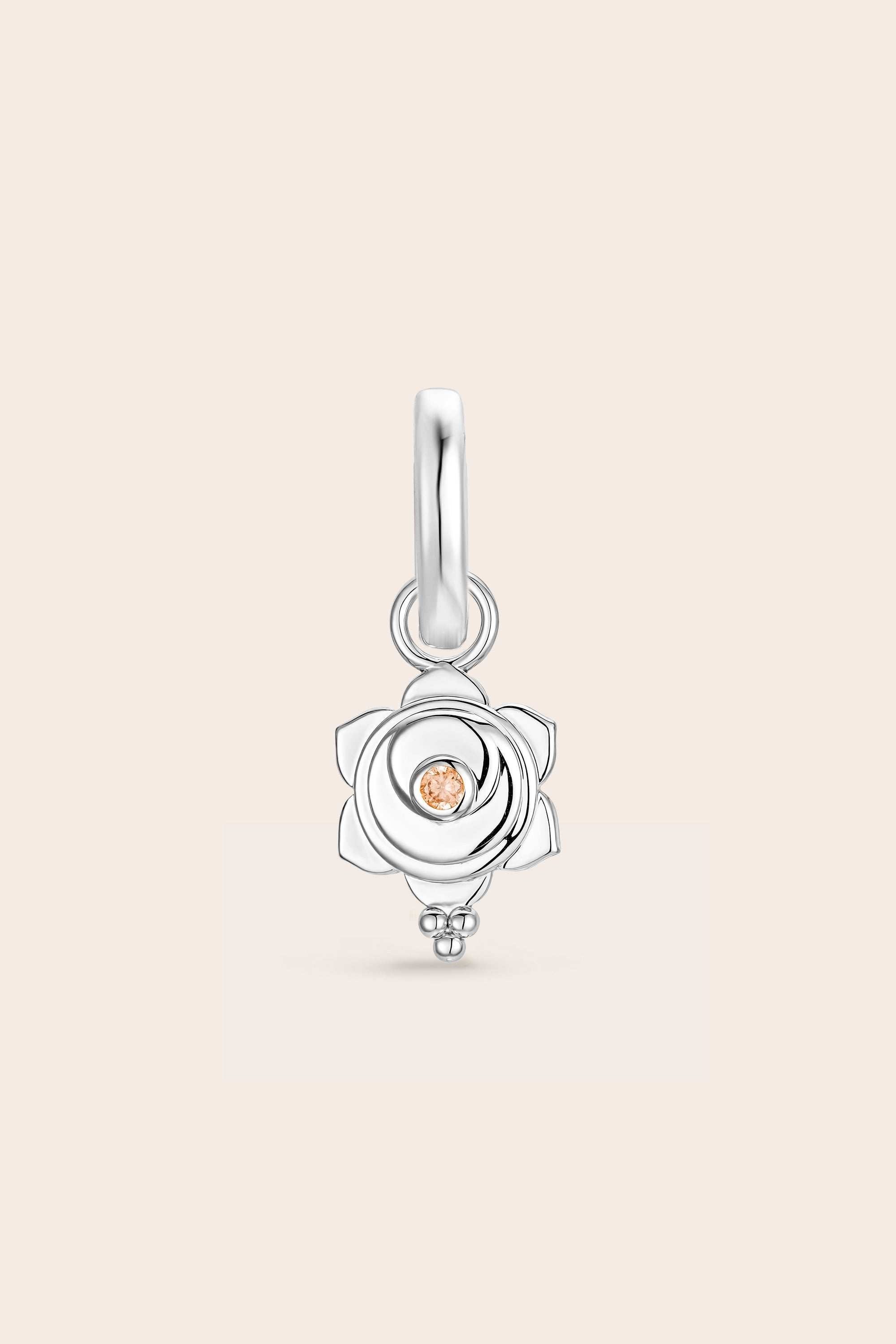 Sacral Chakra Charm - Silver