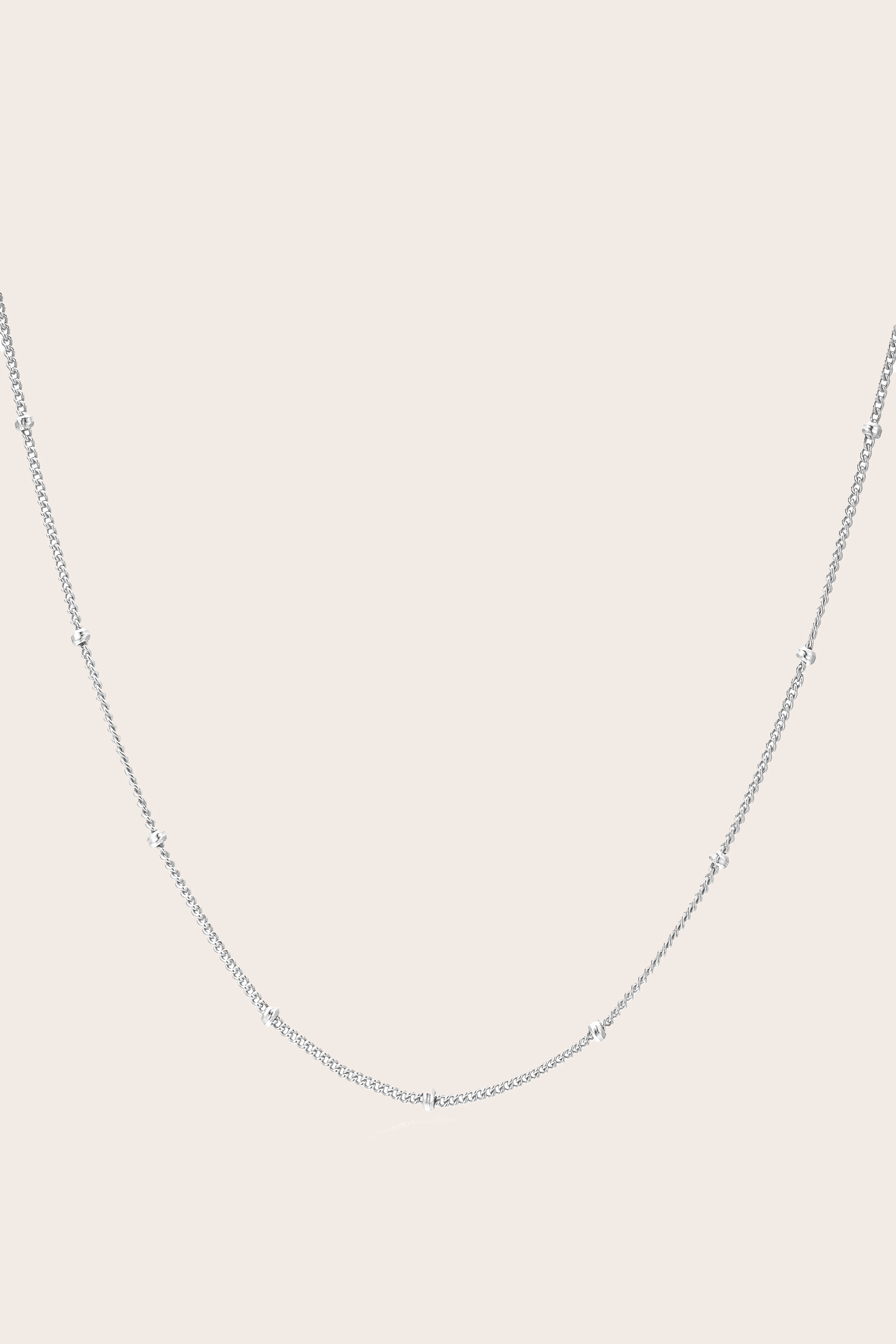 Satellite Chain Necklace -  Silver