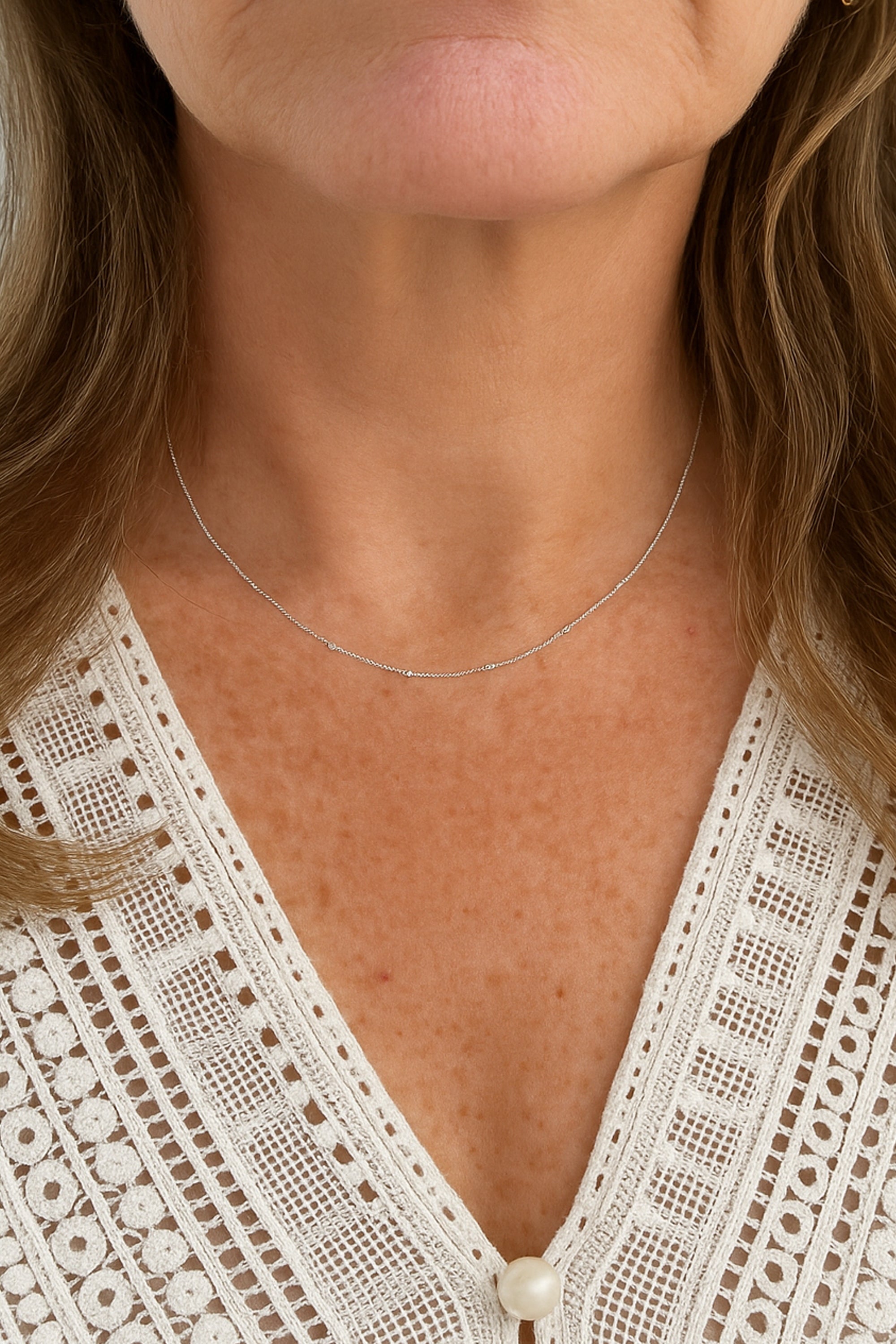 Satellite Chain Necklace - Silver