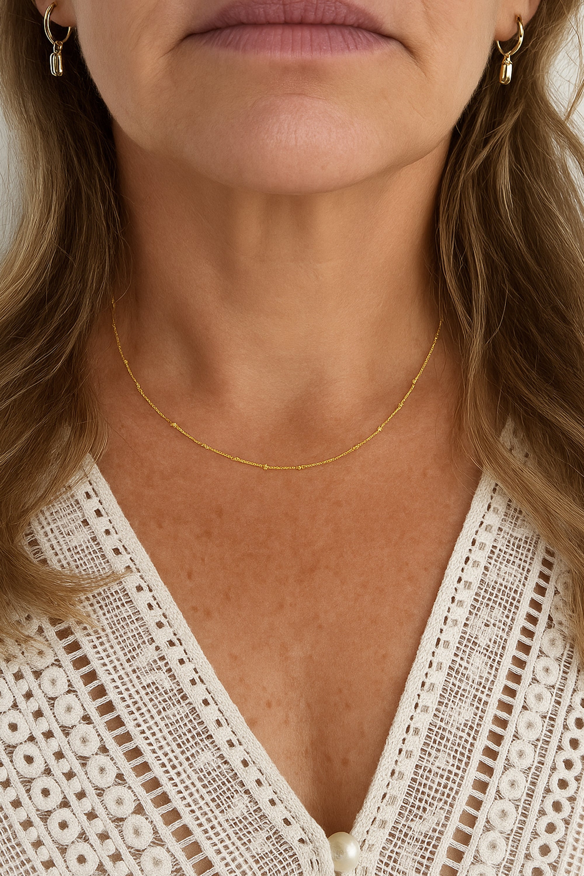 Satellite Chain Necklace - Gold