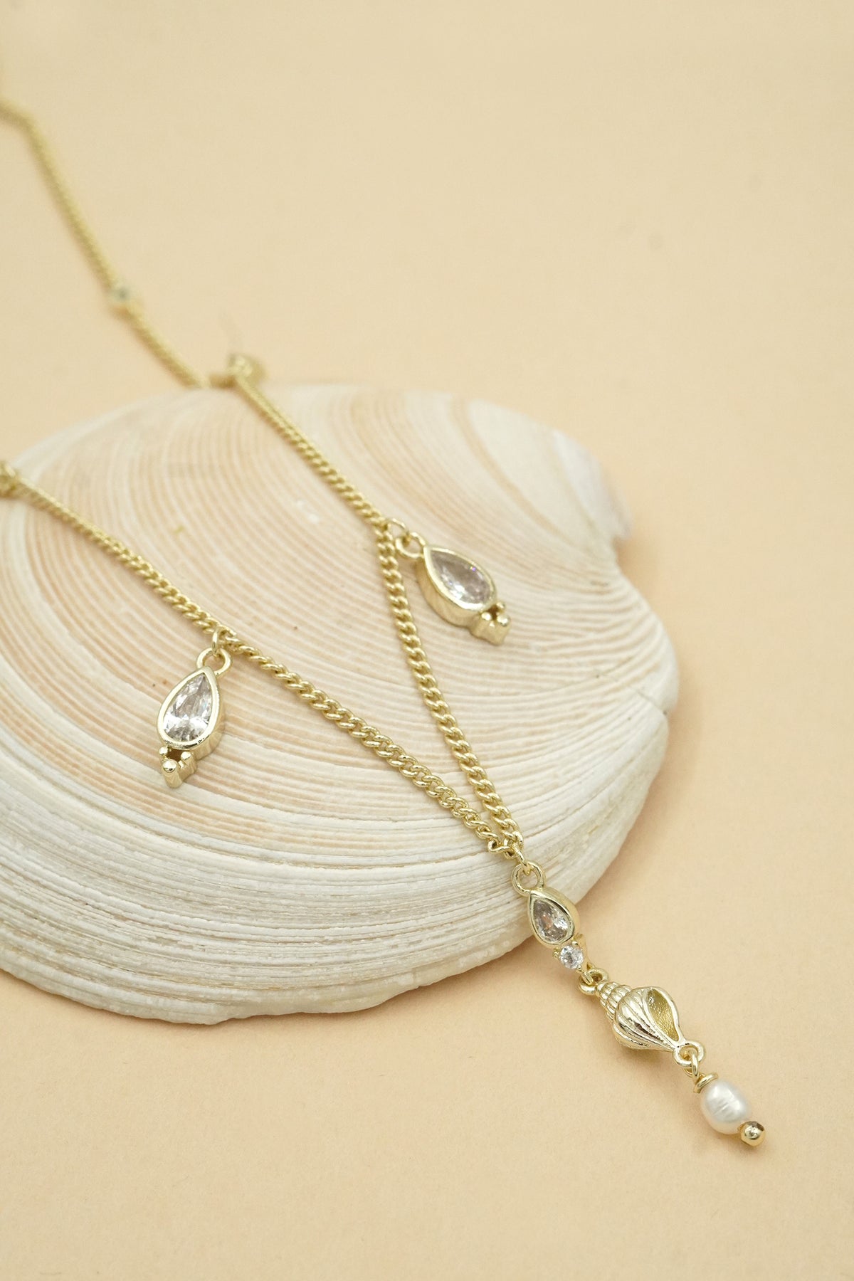 Gold Sea Goddess Necklace