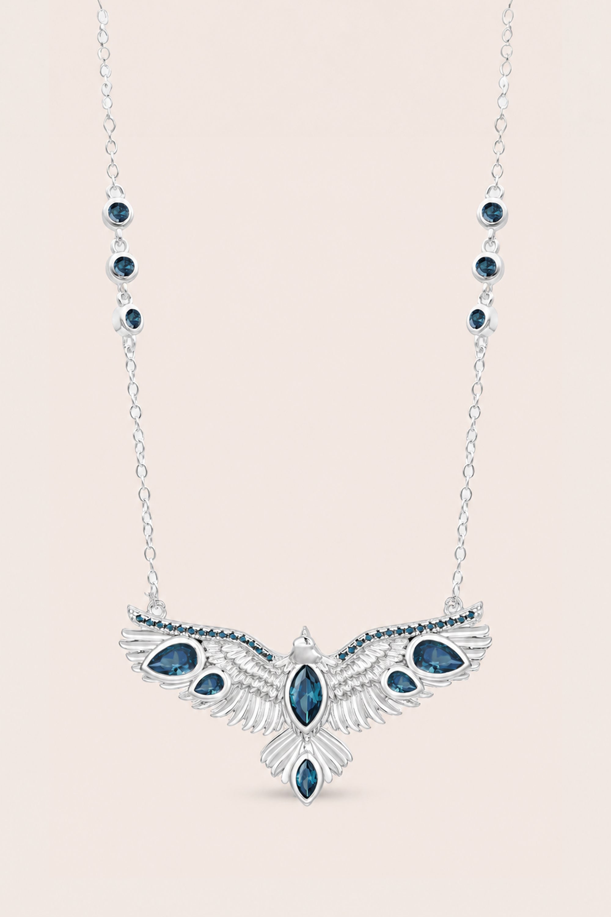 Soar Crystal Necklace Brown - Gold