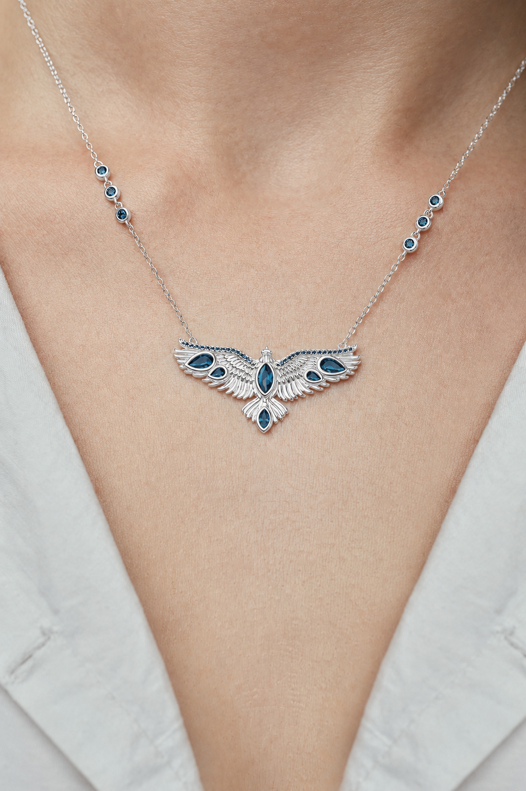 Soar Crystal Necklace Brown - Gold