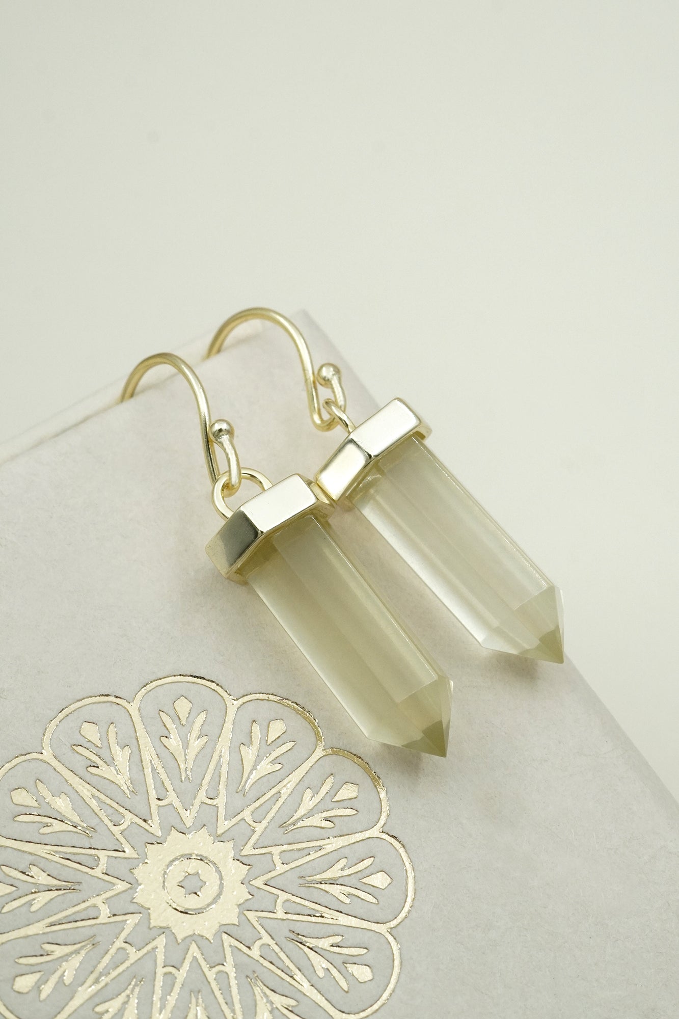 Citrine Inner Power Earrings – Gold