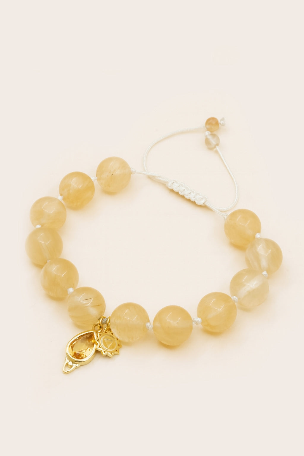 Solar Plexus Chakra Mala Bracelet - Gold