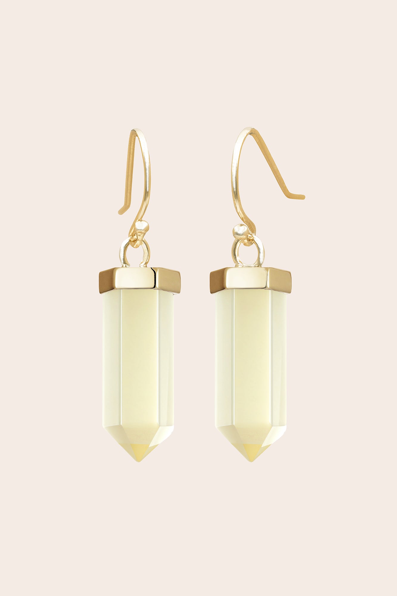 Citrine Inner Power Earrings – Gold