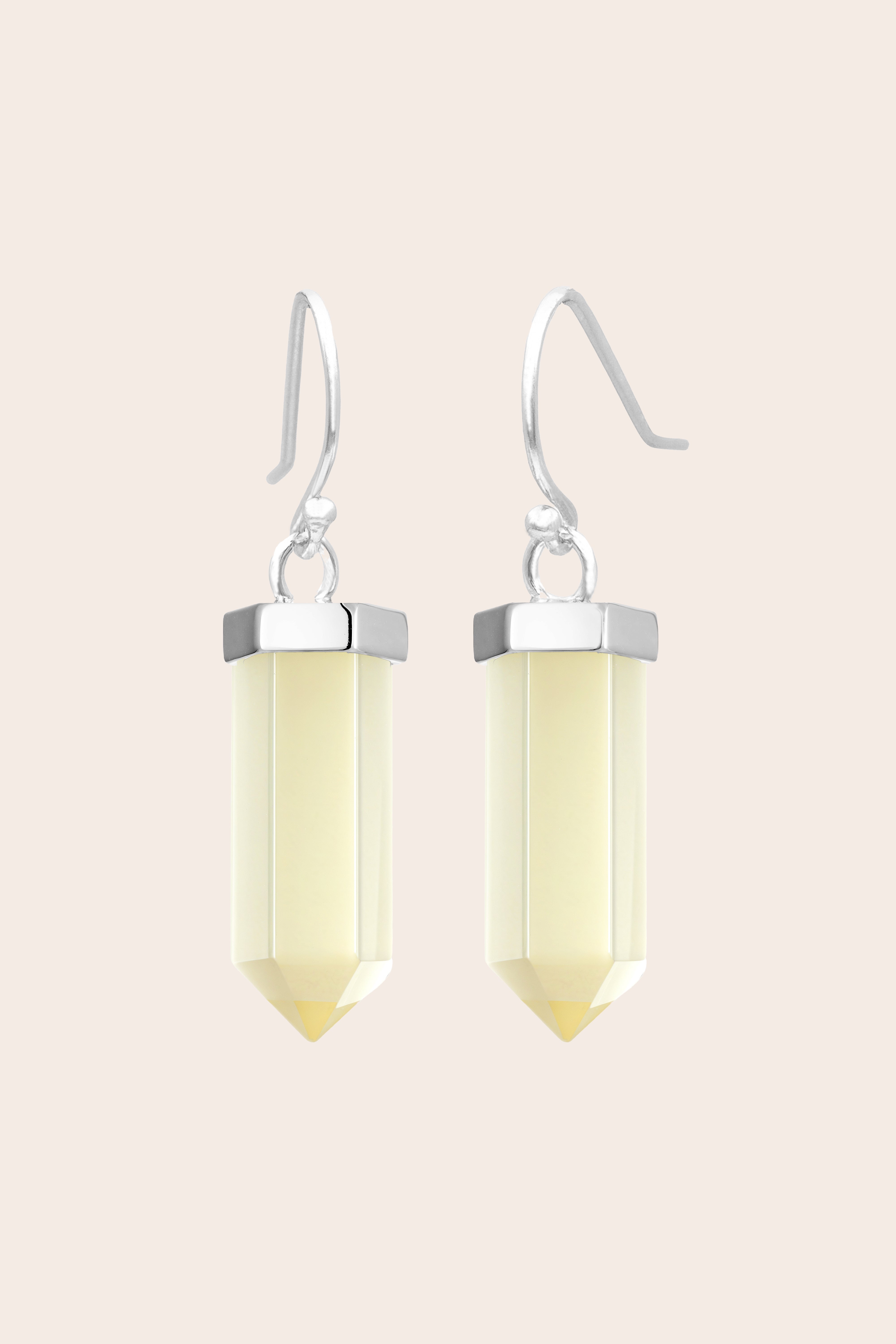 Citrine Inner Power Earrings – Silver