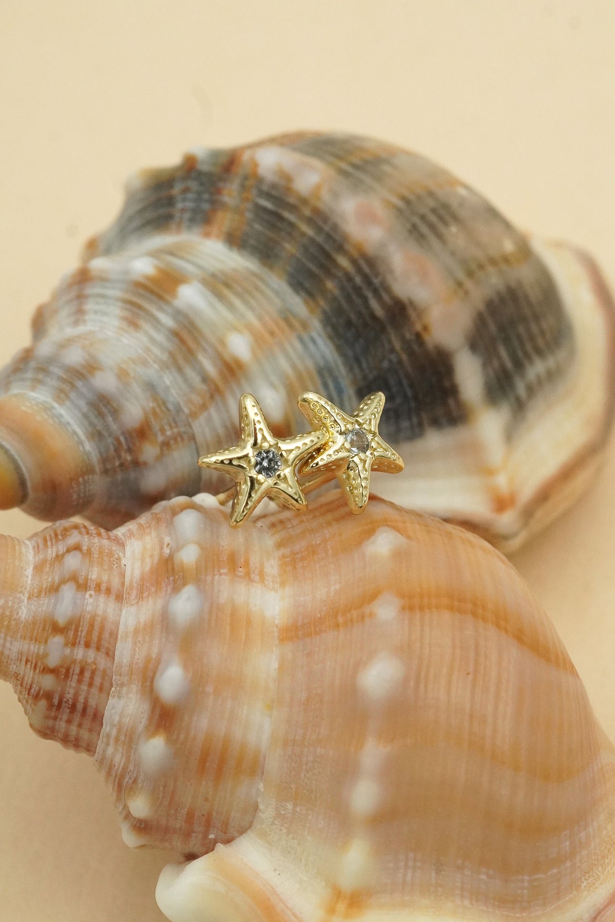 Gold Star of the Sea Studs