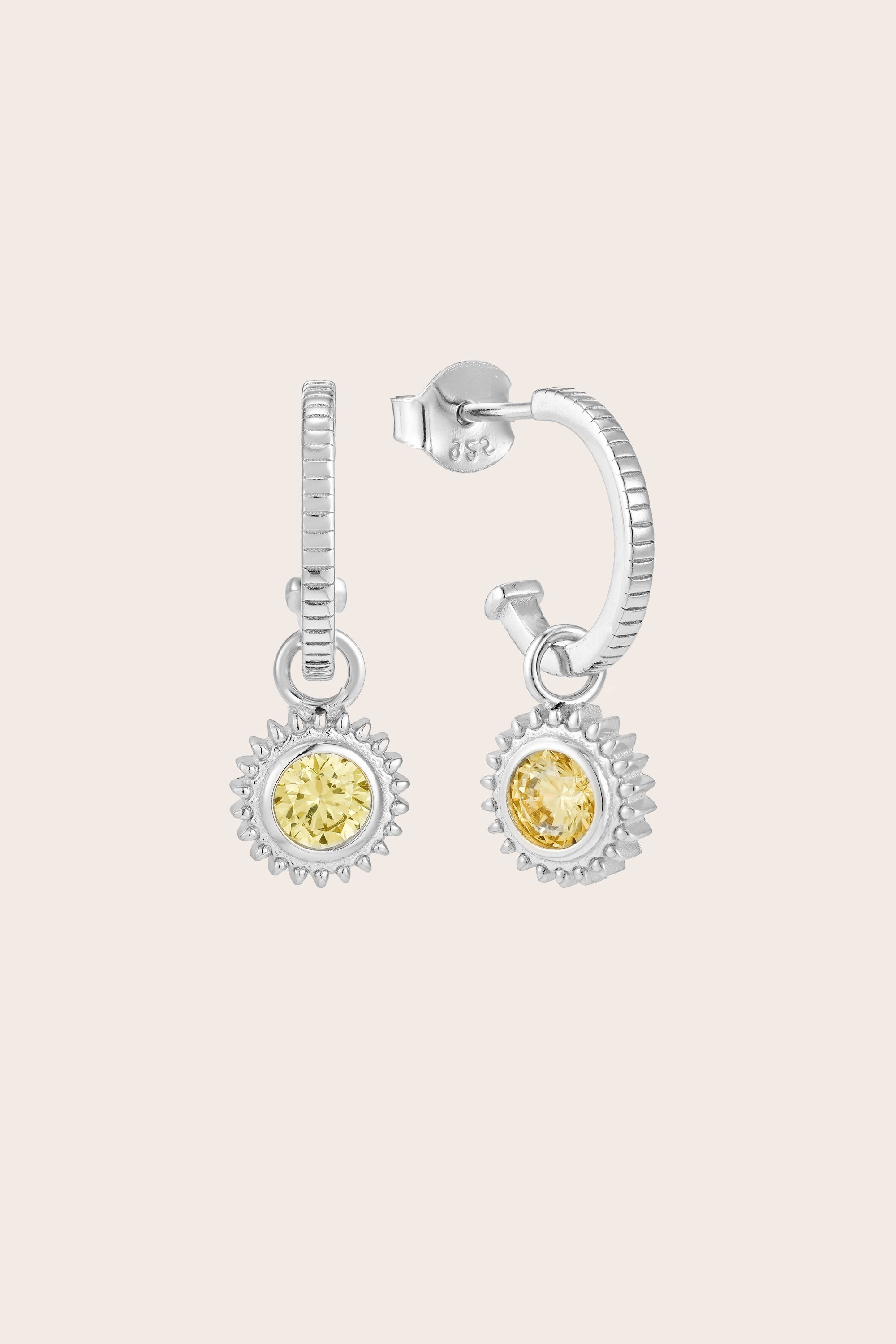 You Are My Sunshine Hoops - Silver