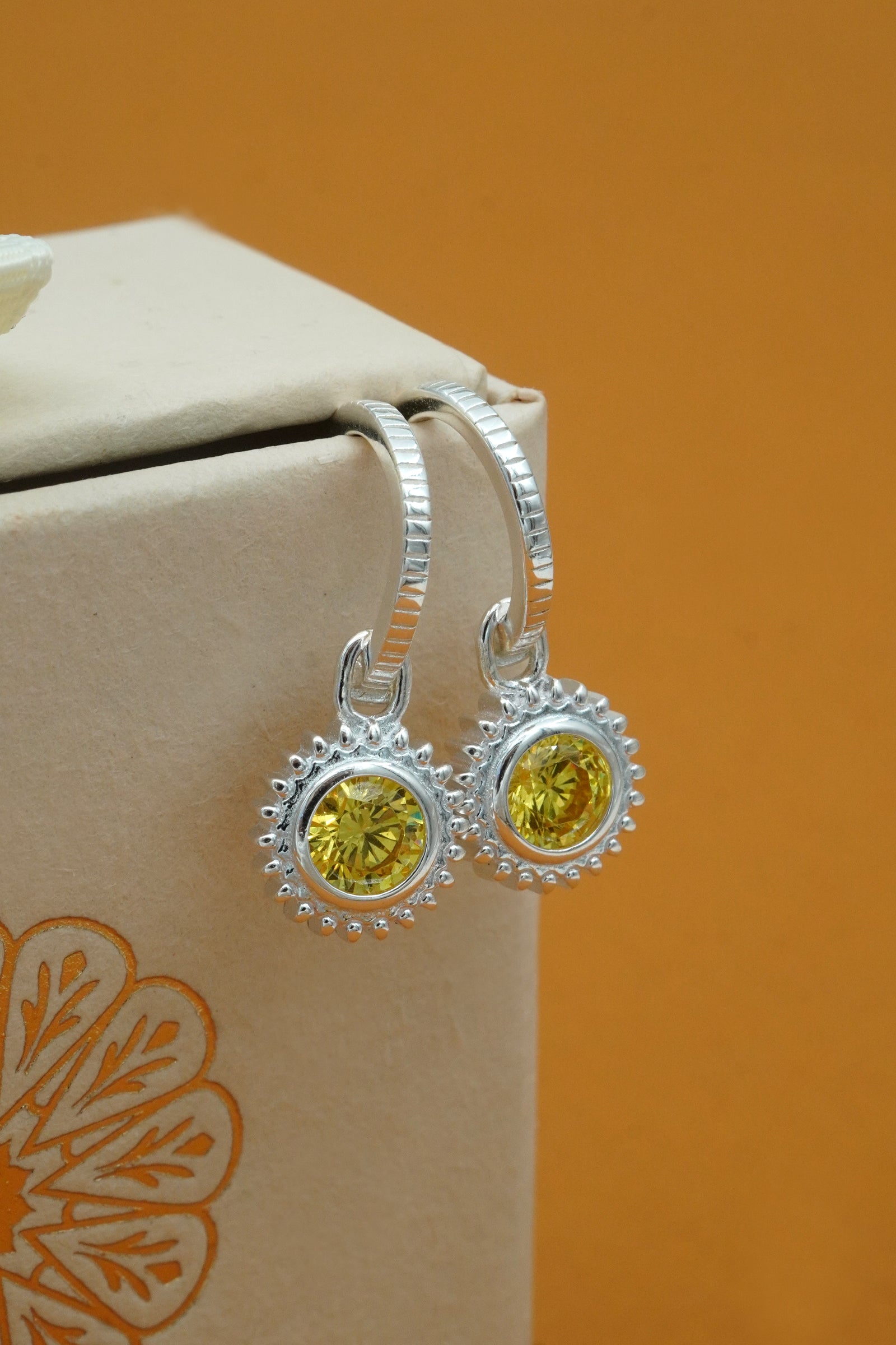You Are My Sunshine Hoops - Silver