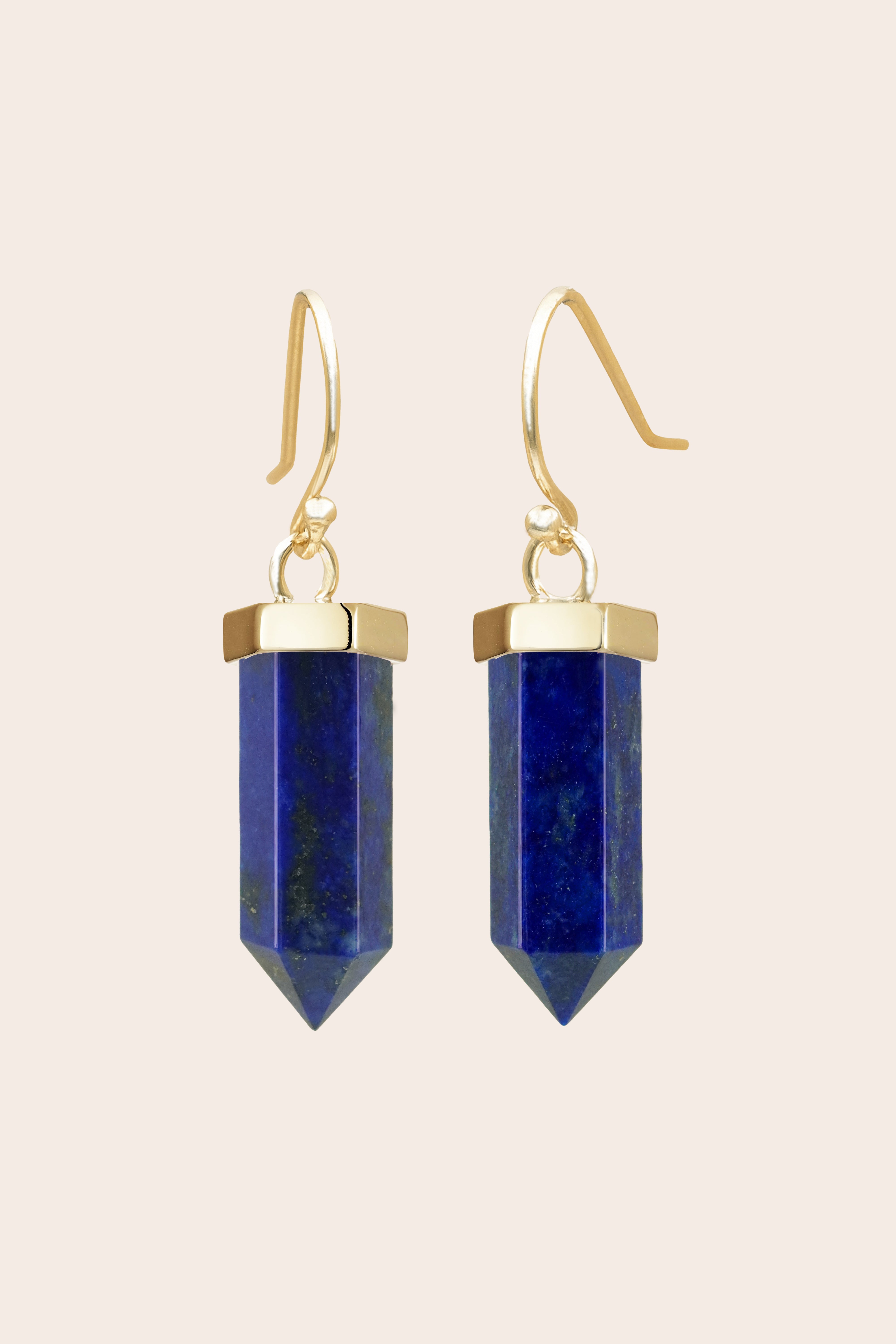 Lapis Insight & Intuition Earrings - Gold