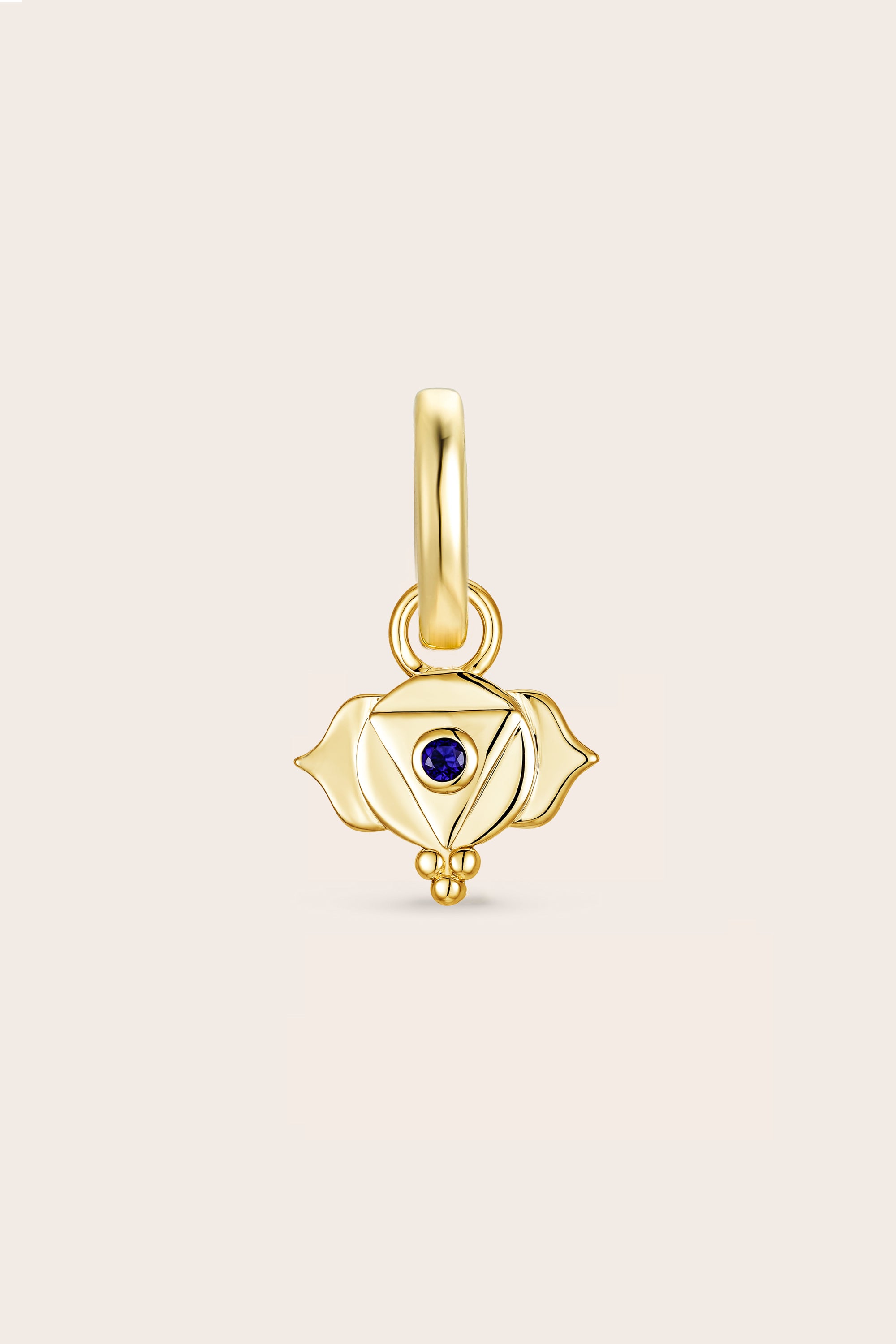 Third Eye Chakra Charm - Gold