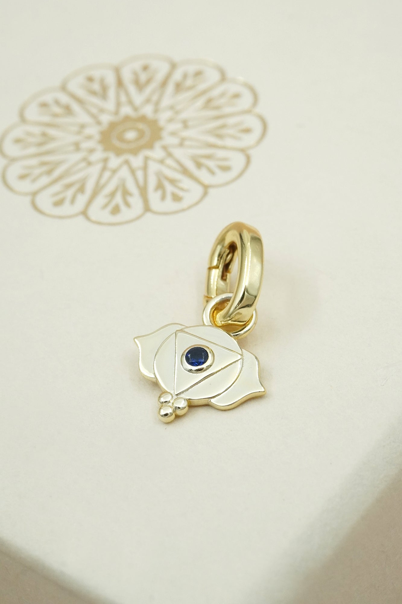 Third Eye Chakra Charm - Gold