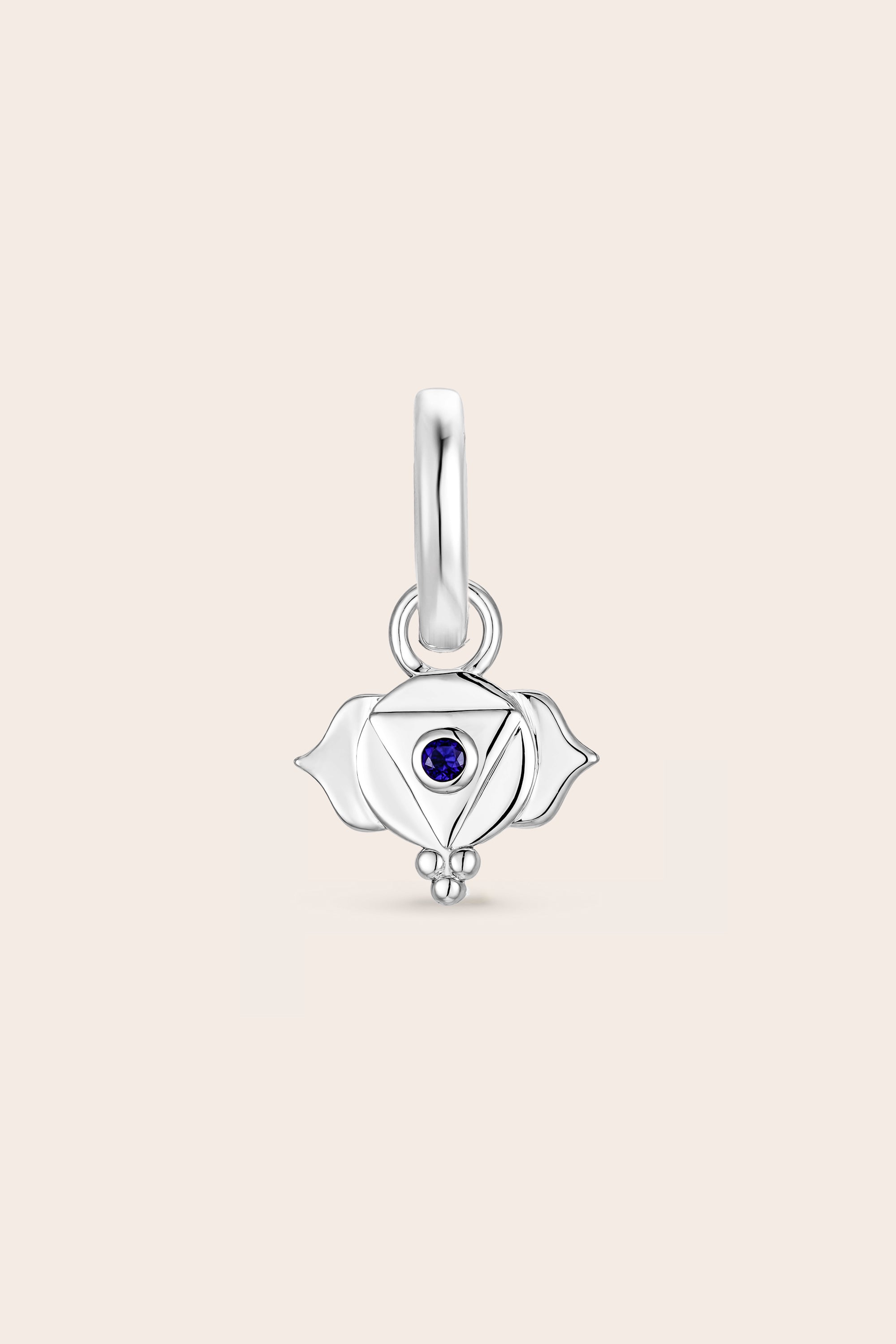 Third Eye Chakra Charm - Silver
