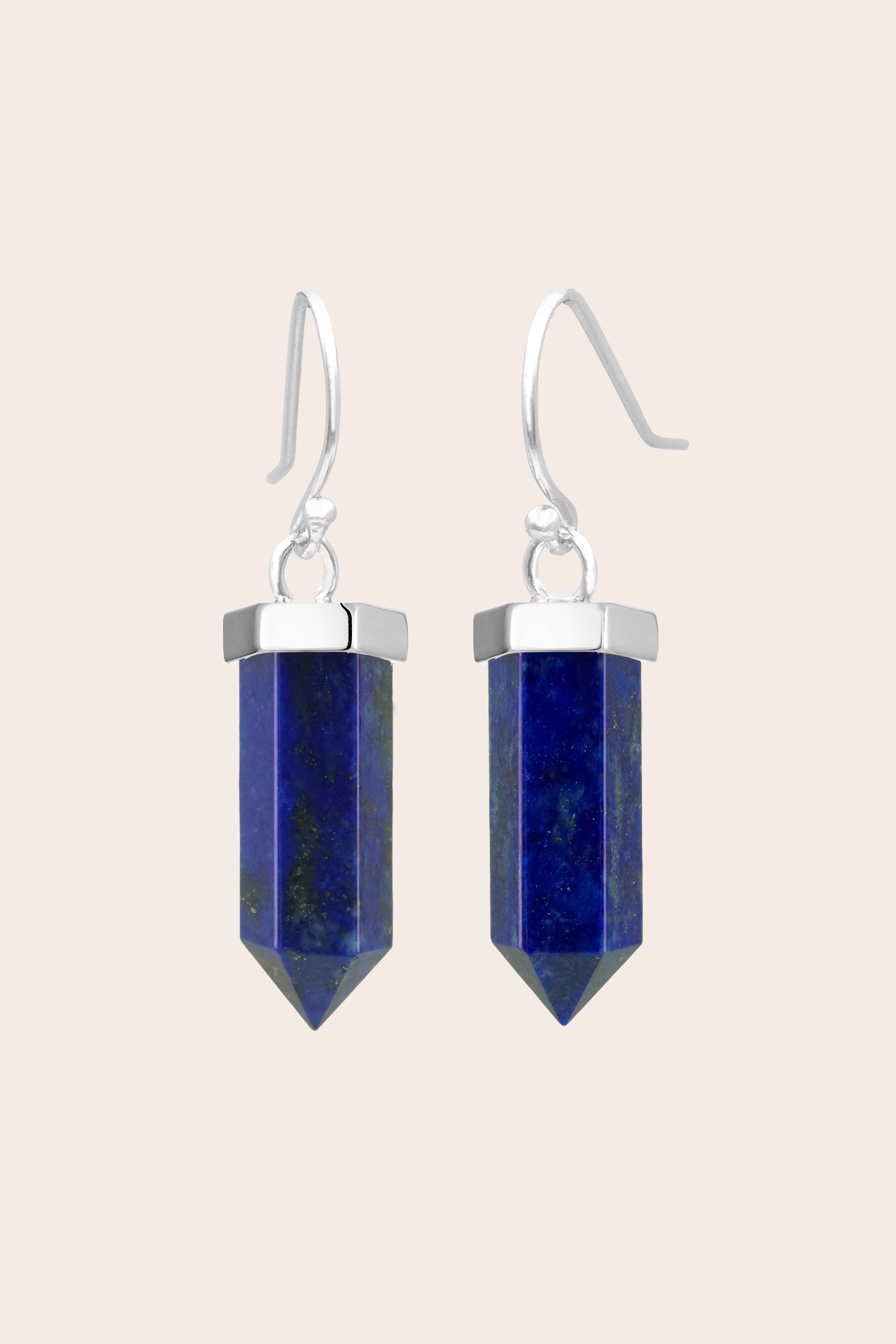 Lapis Insight & Intuition Earrings - Silver