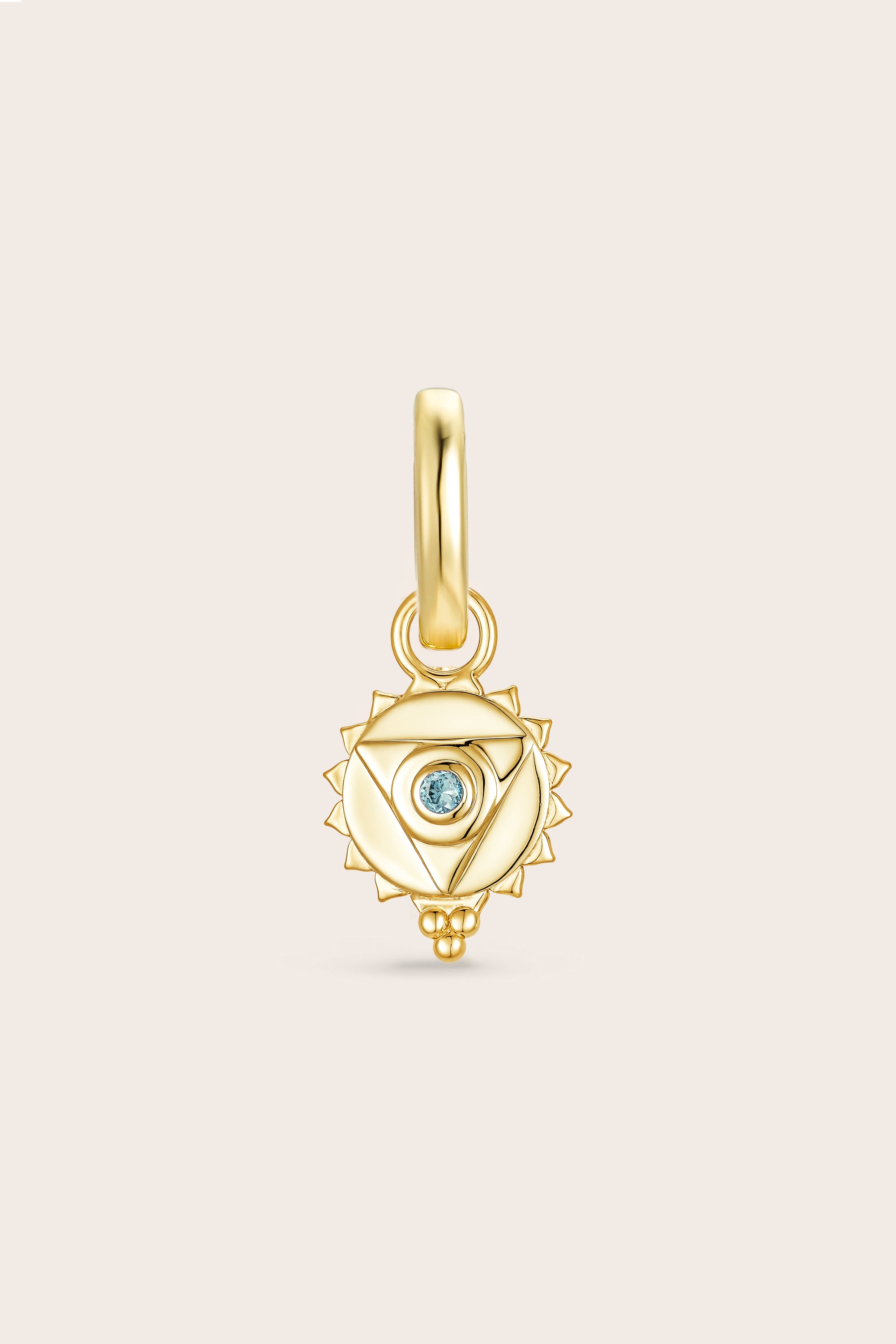Throat Chakra Charm - Gold