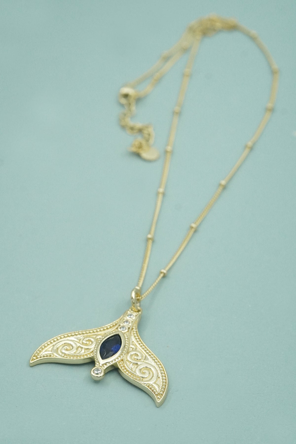 Gold Spirit Whale Necklace