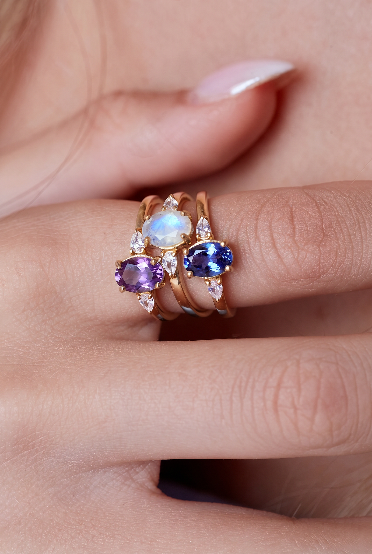 June Birthstone Ring - Gold