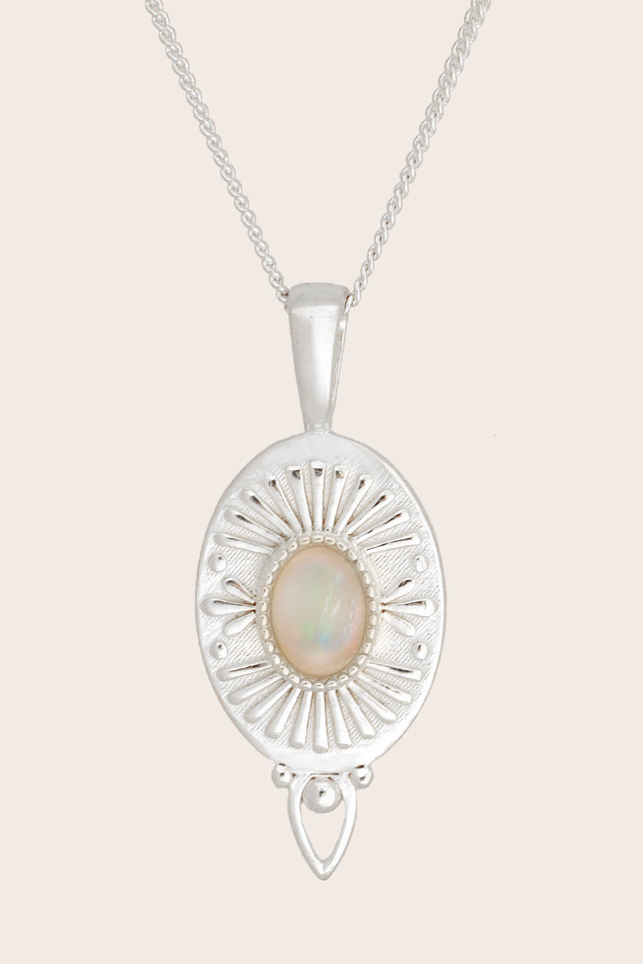 Be The Light Pendant Necklace Silver