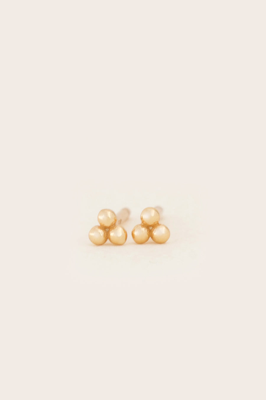 Gold Tiny Trio Studs
