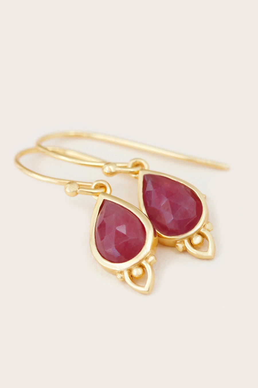 Root Chakra Earrings Gold Jewellery Yoga Spiritual NZ