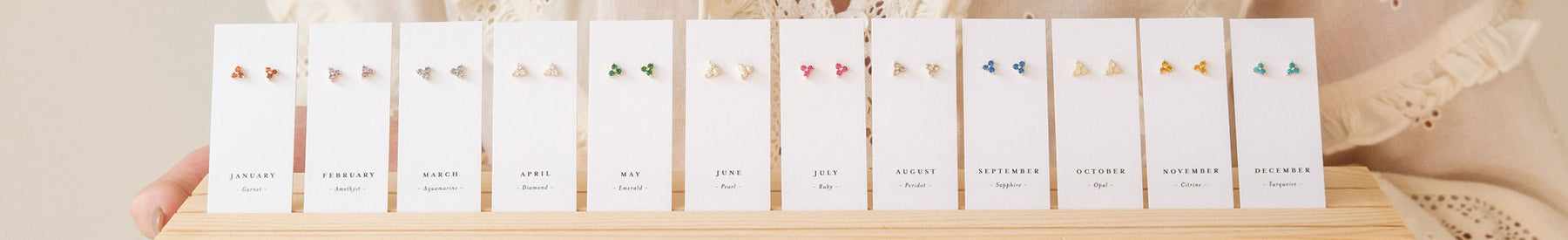 Birthstone Studs
