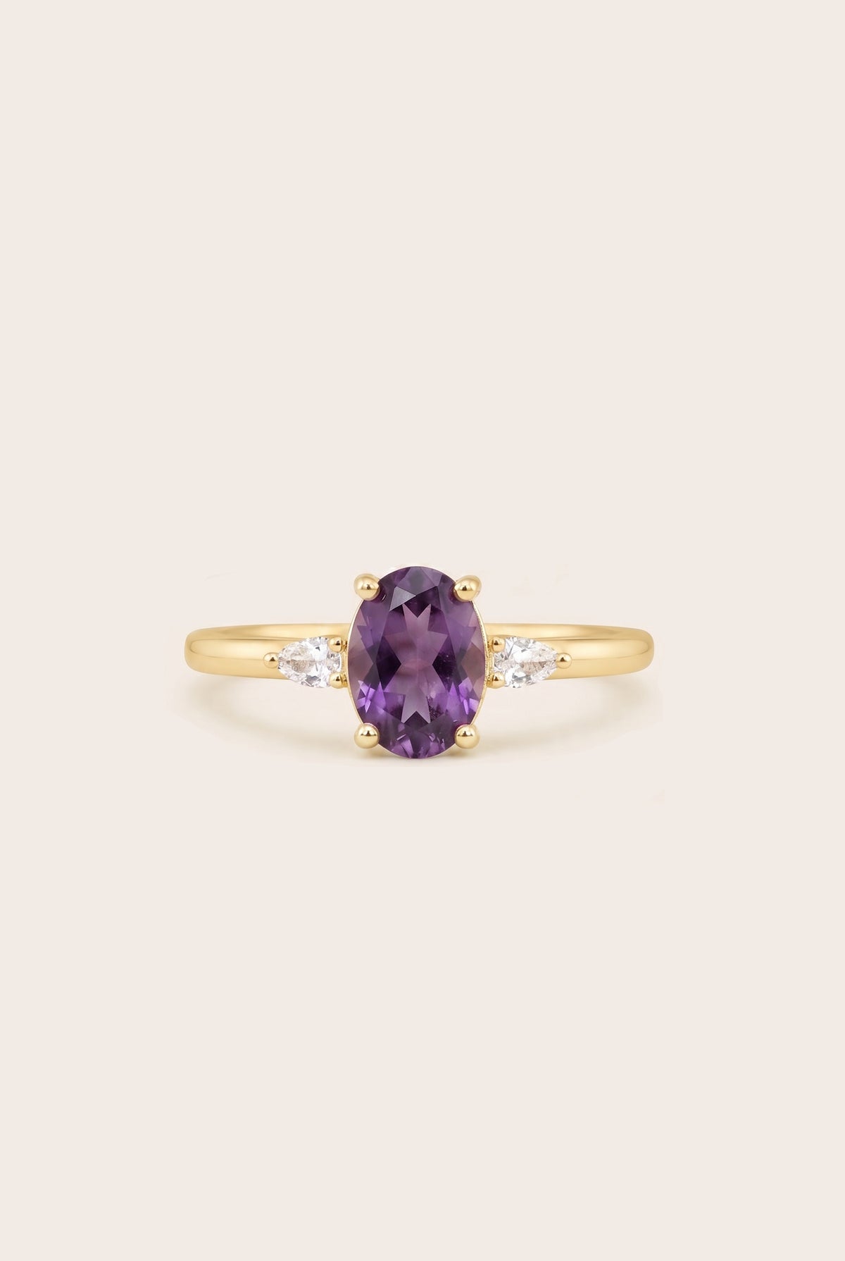 February Birthstone Ring - Gold