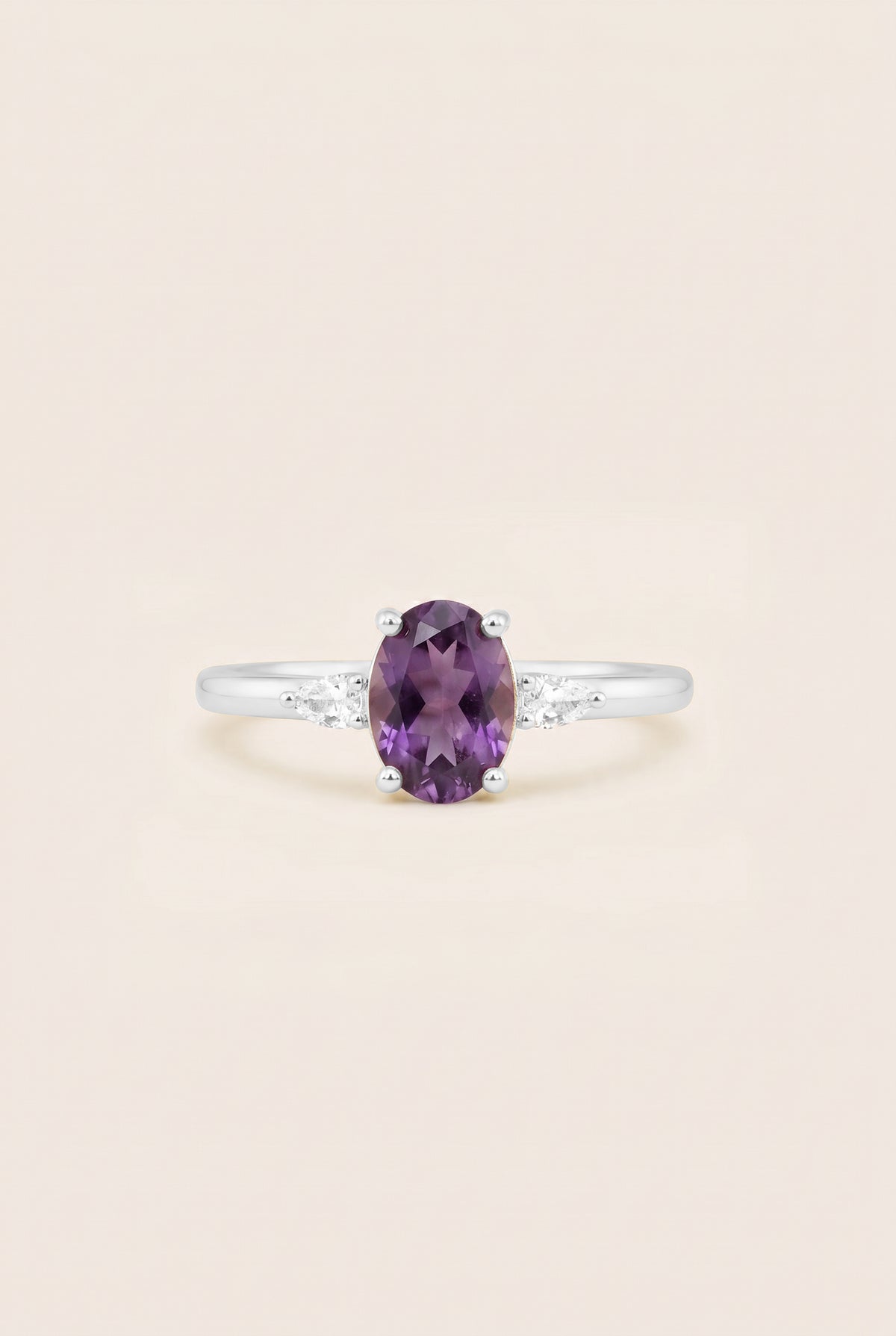 February Birthstone Ring - Silver