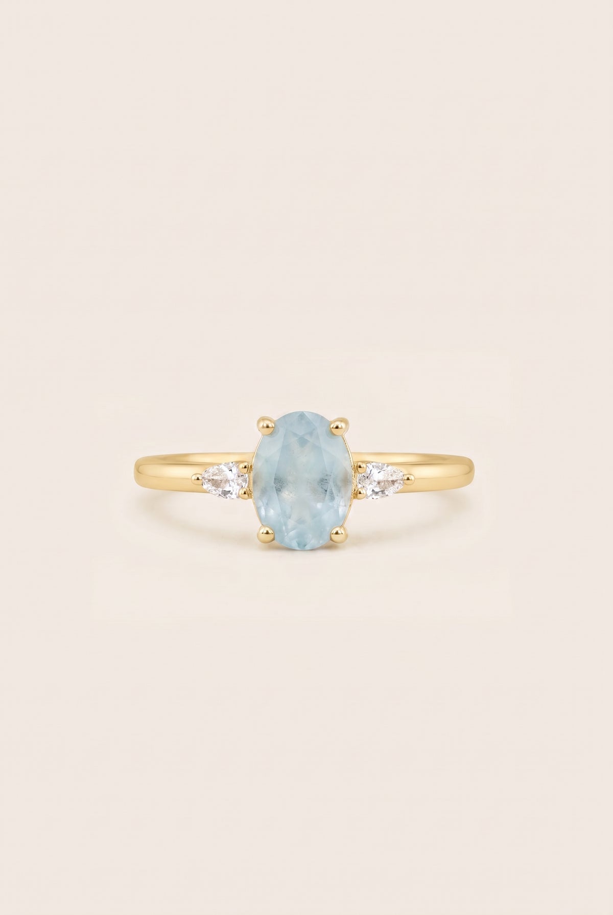 March Birthstone Ring - Gold