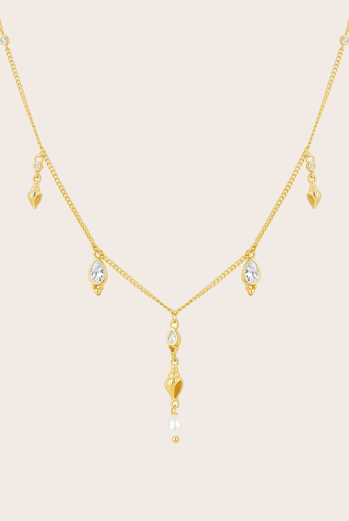 Gold Sea Goddess Necklace