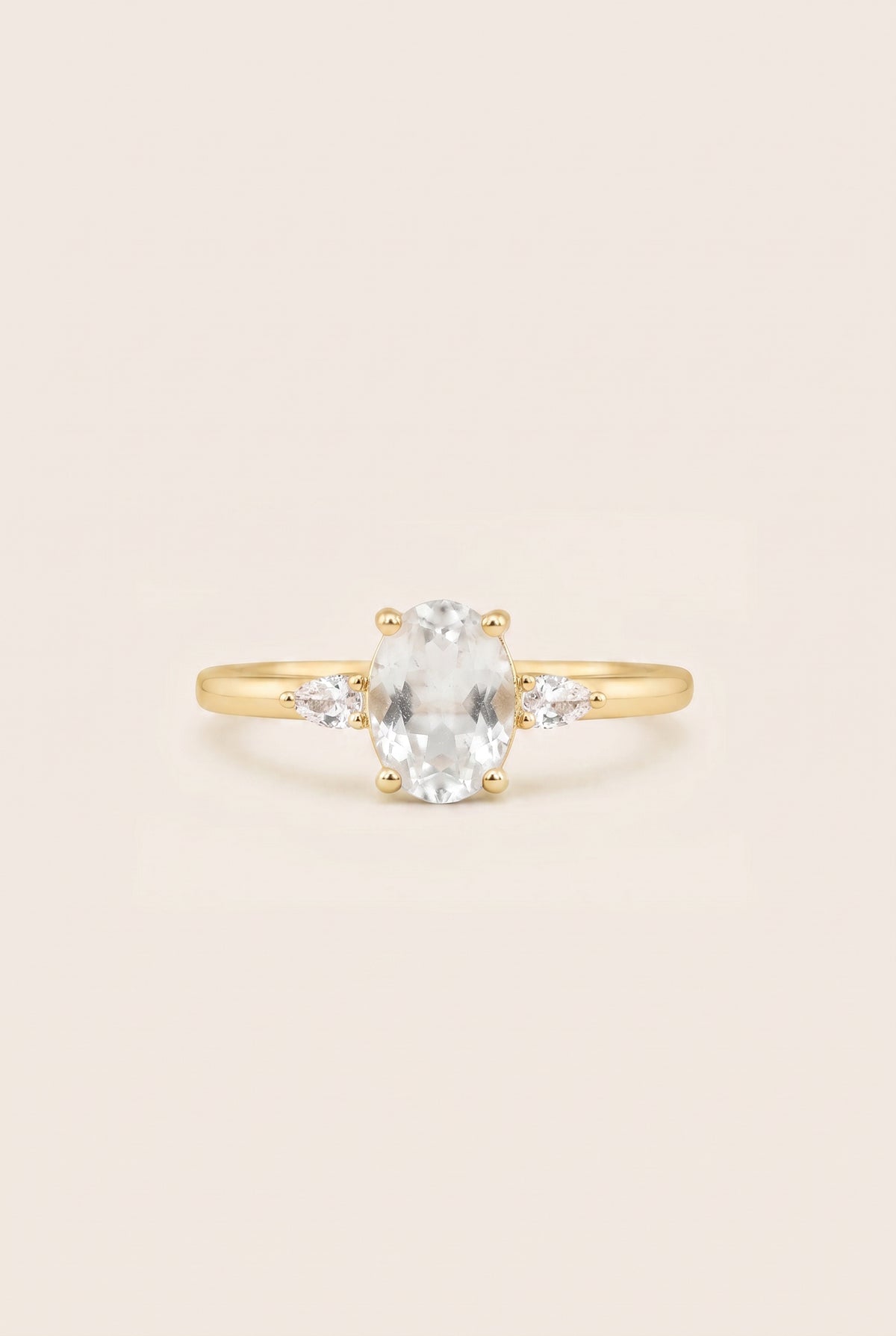 April Birthstone Ring - Gold