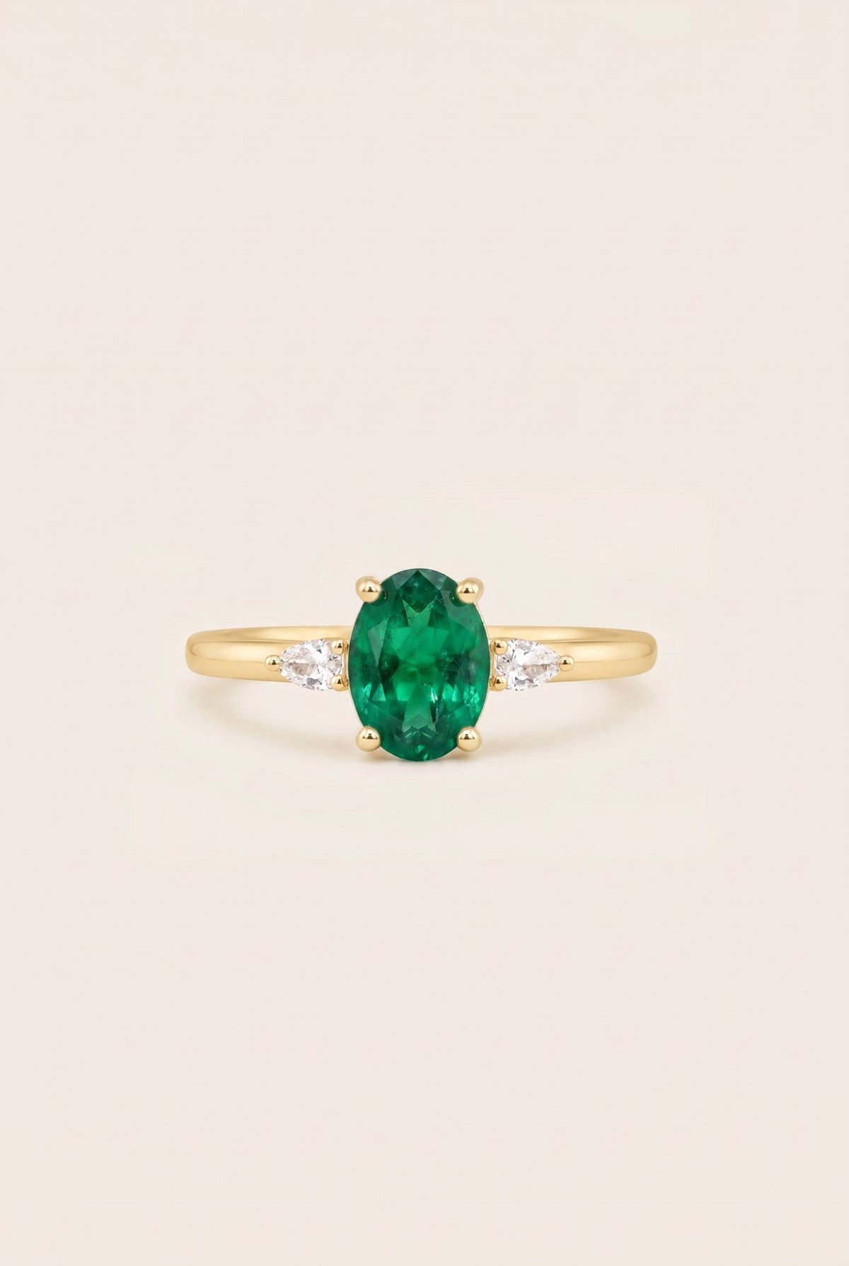 May Birthstone Ring - Gold