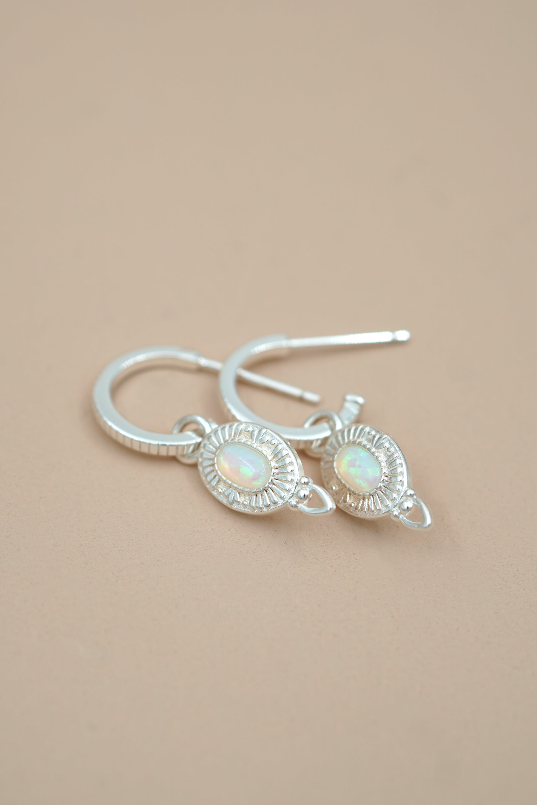 Be The Light Hoops - Silver