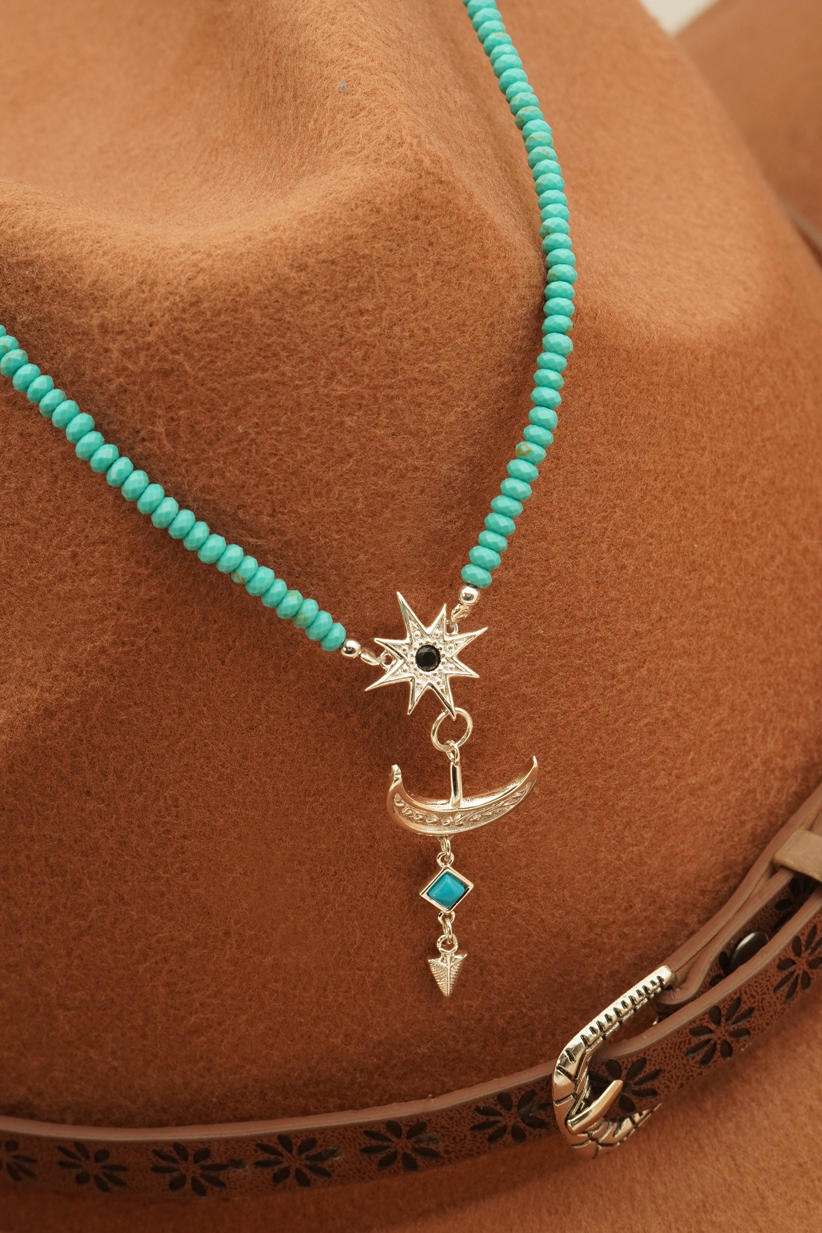 Guided Turquoise Necklace - Silver