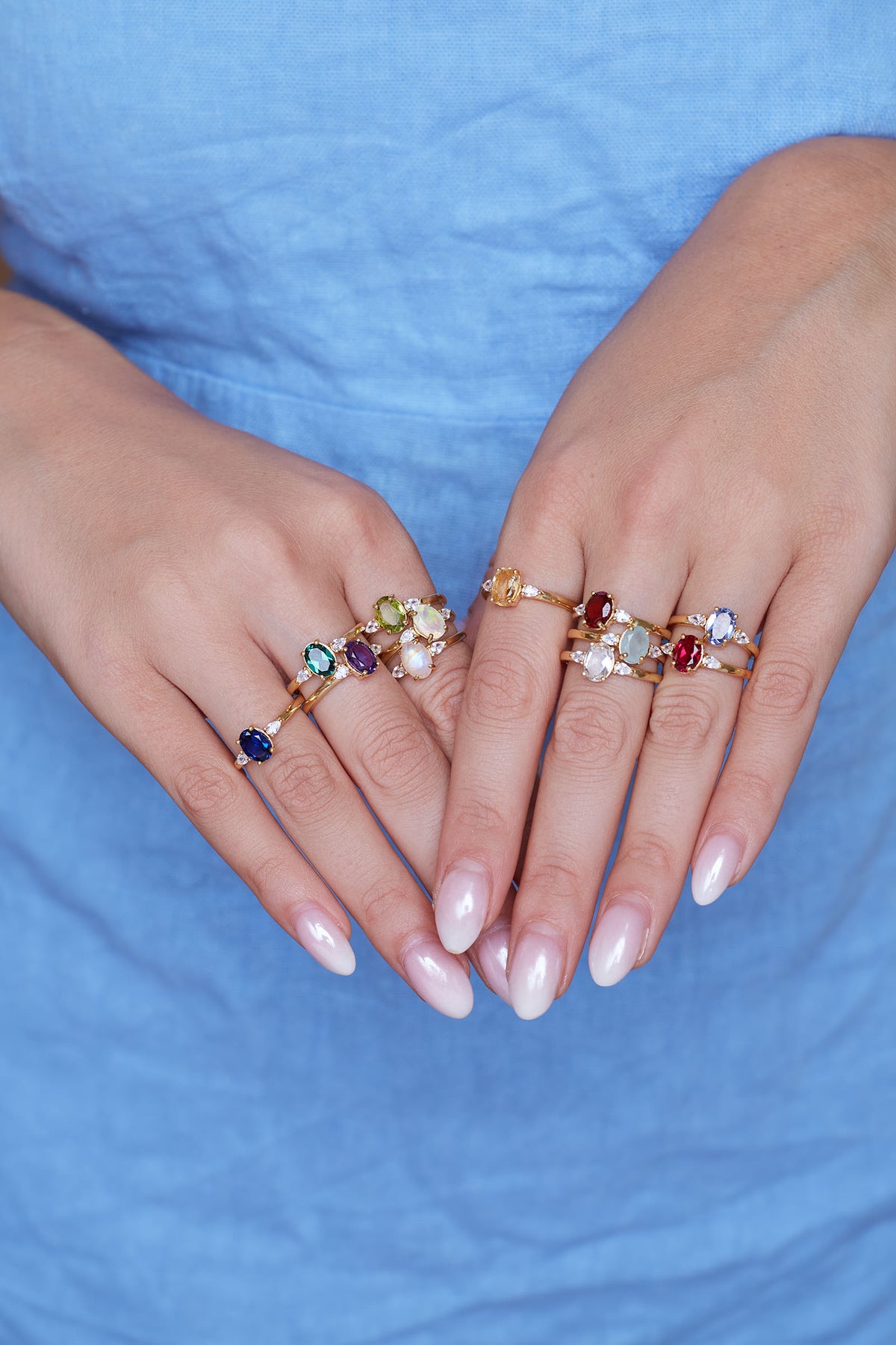 June Birthstone Ring - Silver
