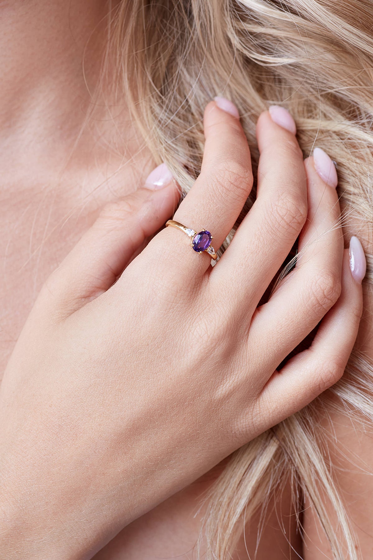 February Birthstone Ring - Gold