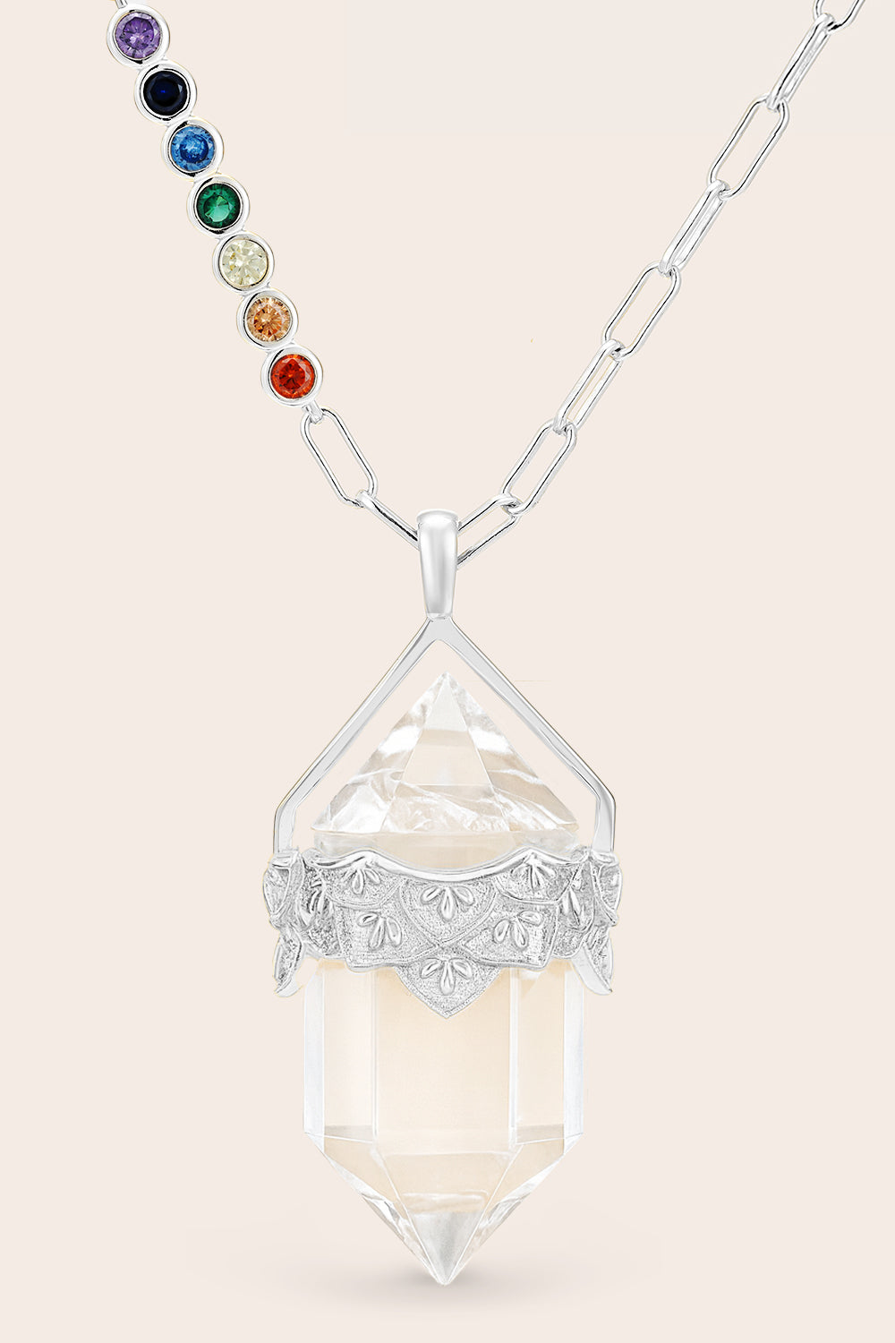 All Aligned Necklace - Silver
