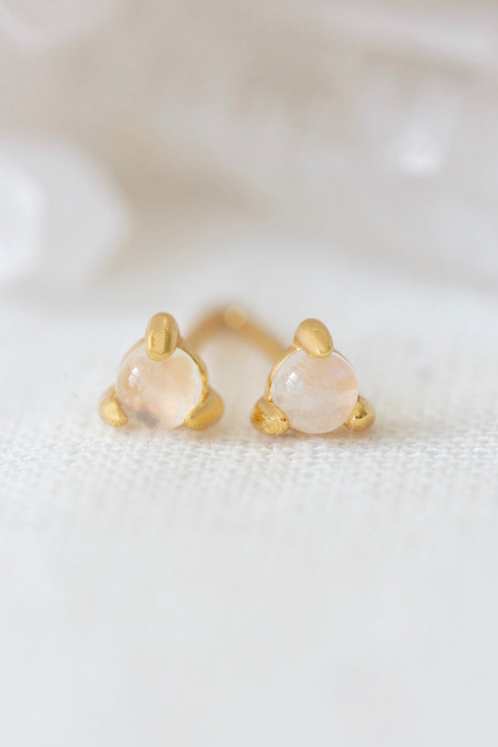 Guardian Angel Studs - Gold