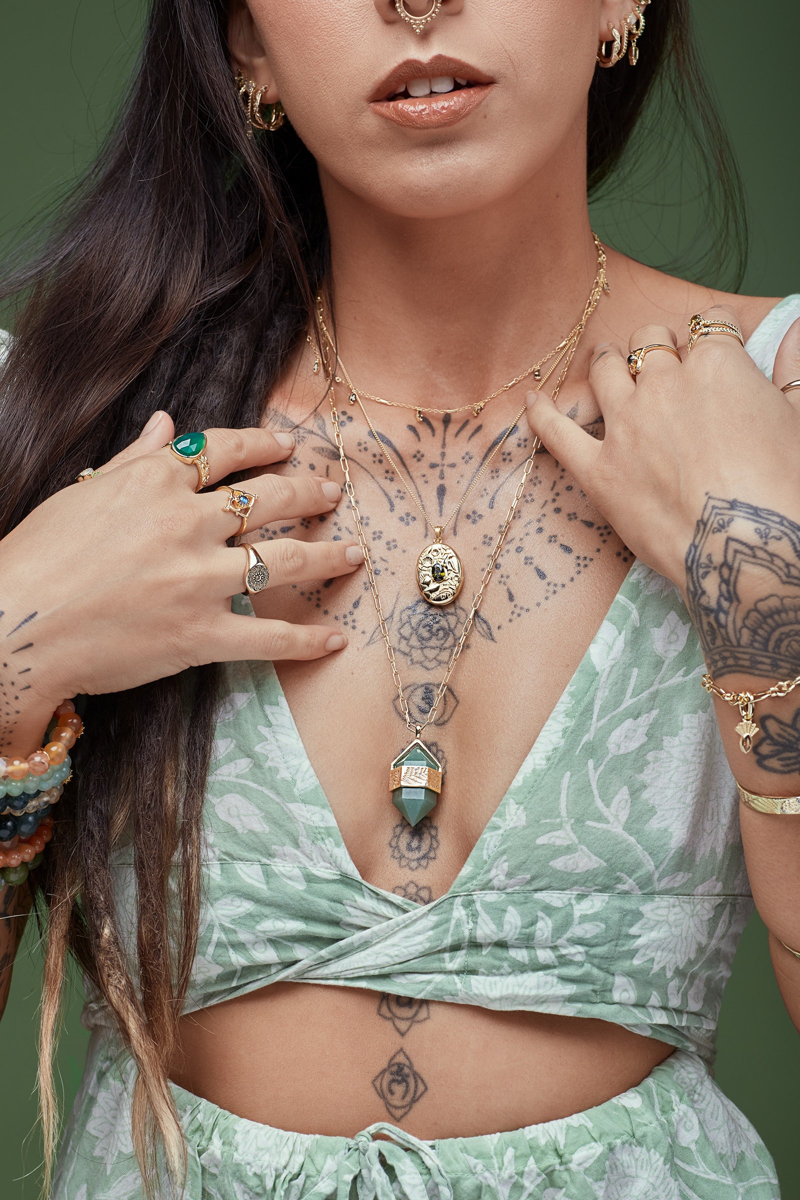Flourish Necklace - Gold