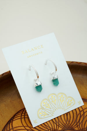 Balance Intention Hoops - Silver