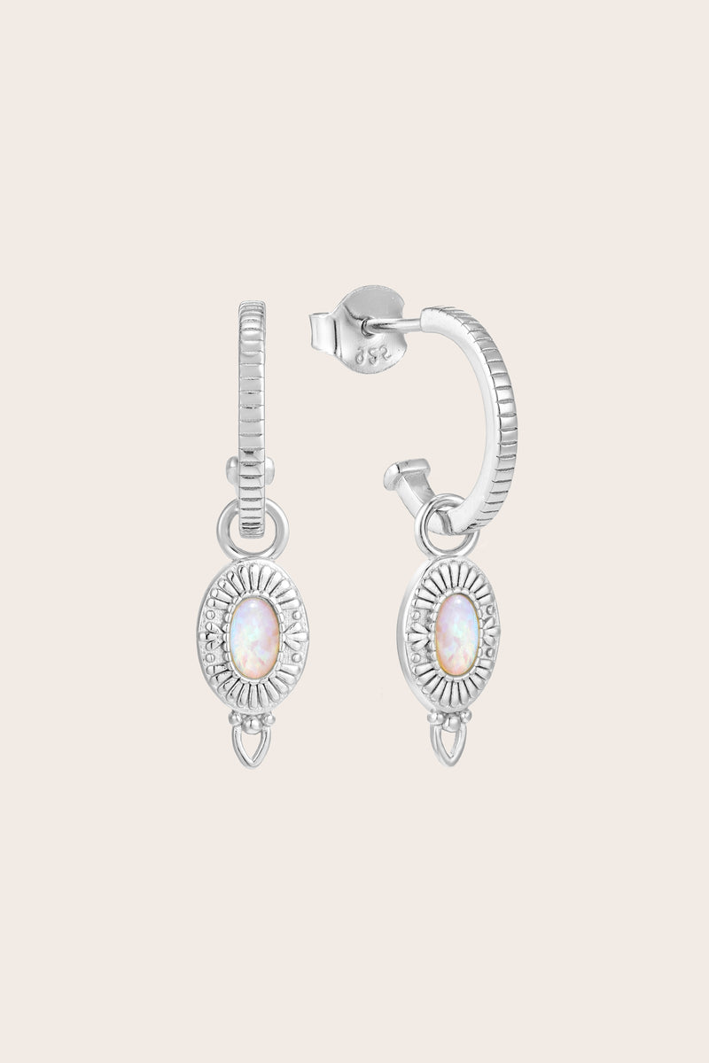 Be The Light Hoops - Silver