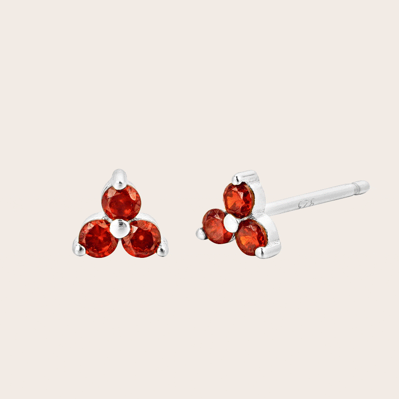 FREE Silver Birthstone Studs